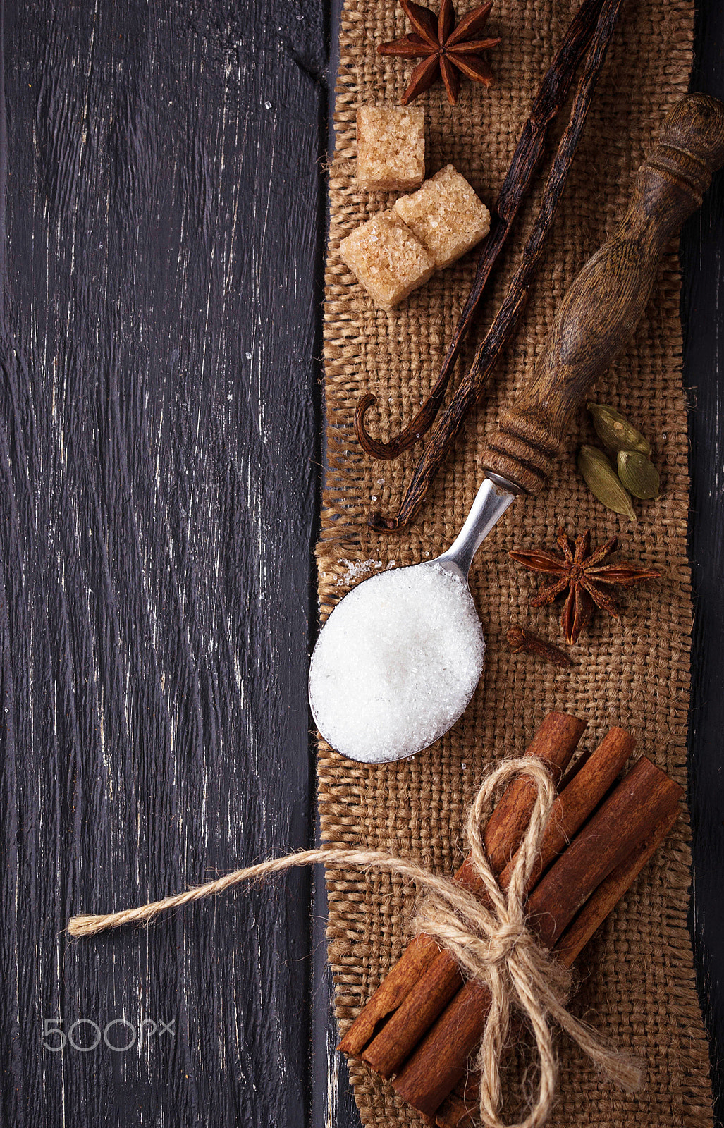 Sigma 105mm F2.8 EX DG OS HSM sample photo. Winter spices cinnamon, anise, cardamom, vanilla photography