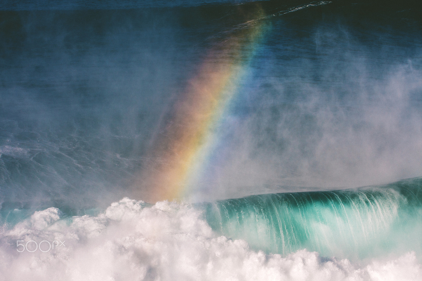 Canon EOS 40D + Canon EF 70-200mm F4L USM sample photo. Rainbow wave photography