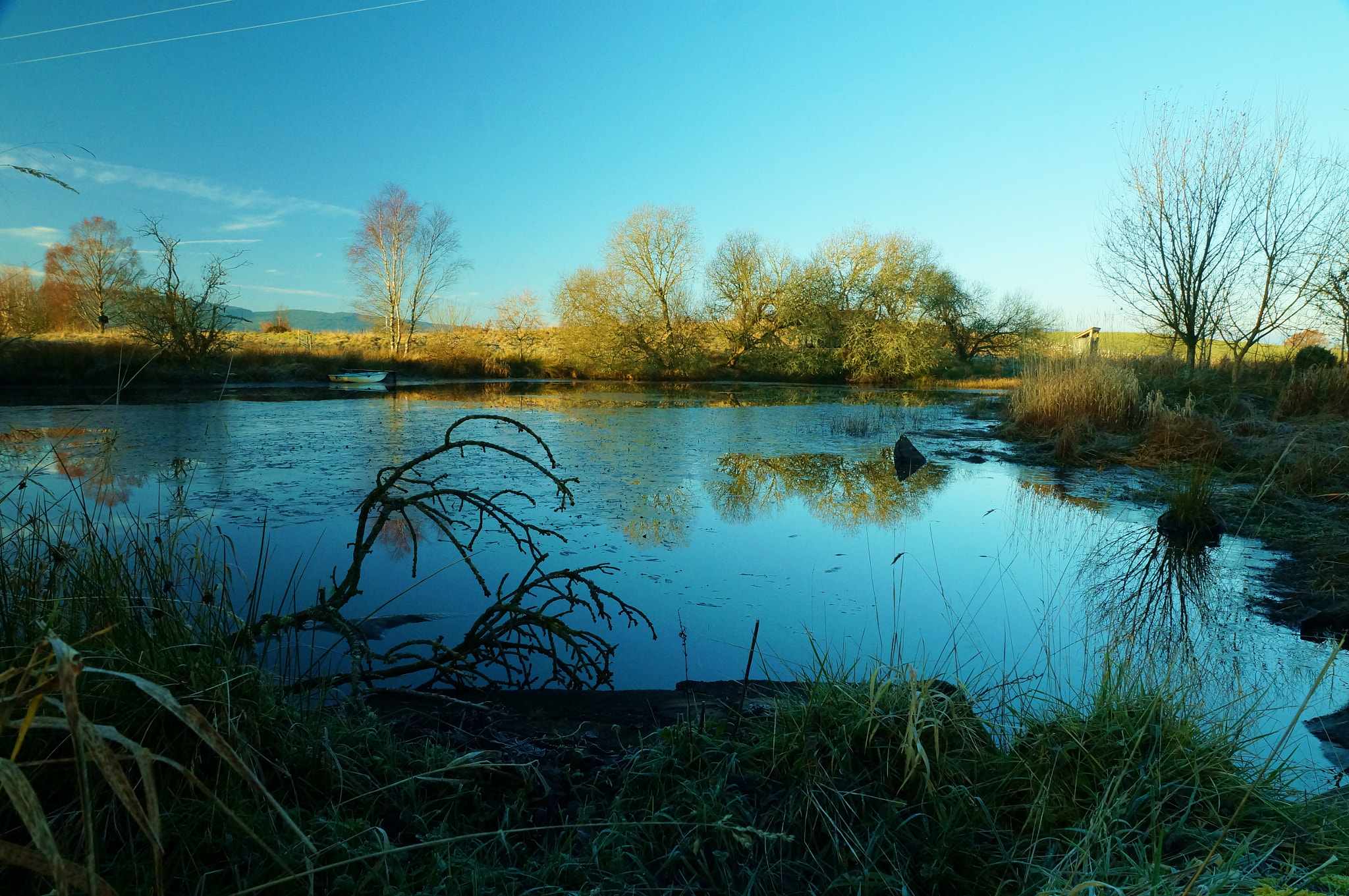 Sony SLT-A37 sample photo. Reflection in blue photography