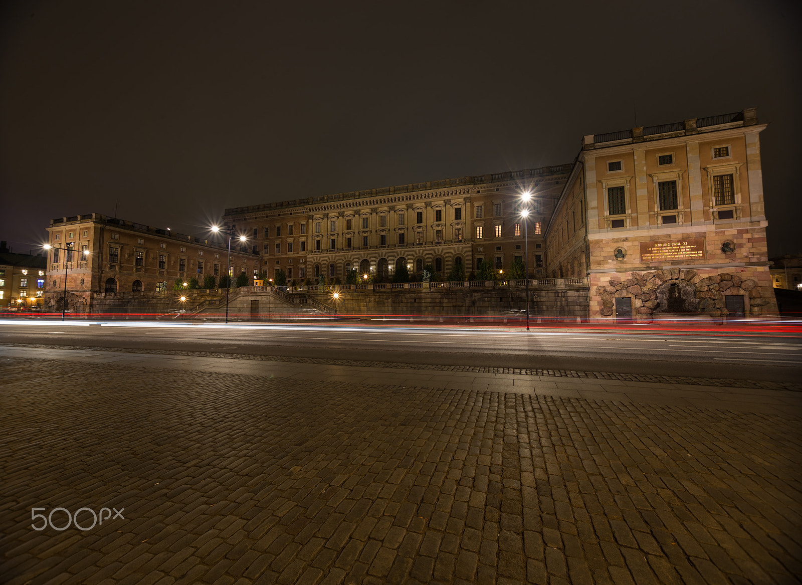 Canon EOS 6D sample photo. View of the night royal palace in stockholm. swede photography