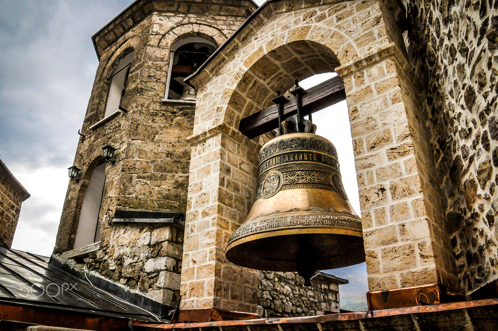 Nikon D5000 sample photo. Church bell in st. john, bigorski monastery in mac photography