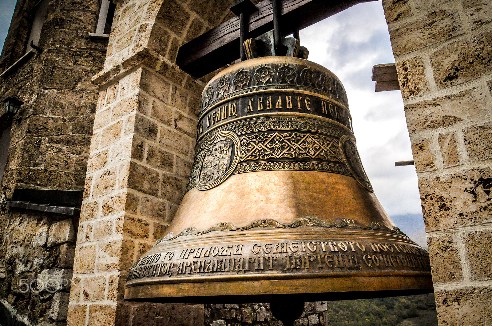Nikon D5000 sample photo. Church bell in st. john, bigorski monastery in mac photography