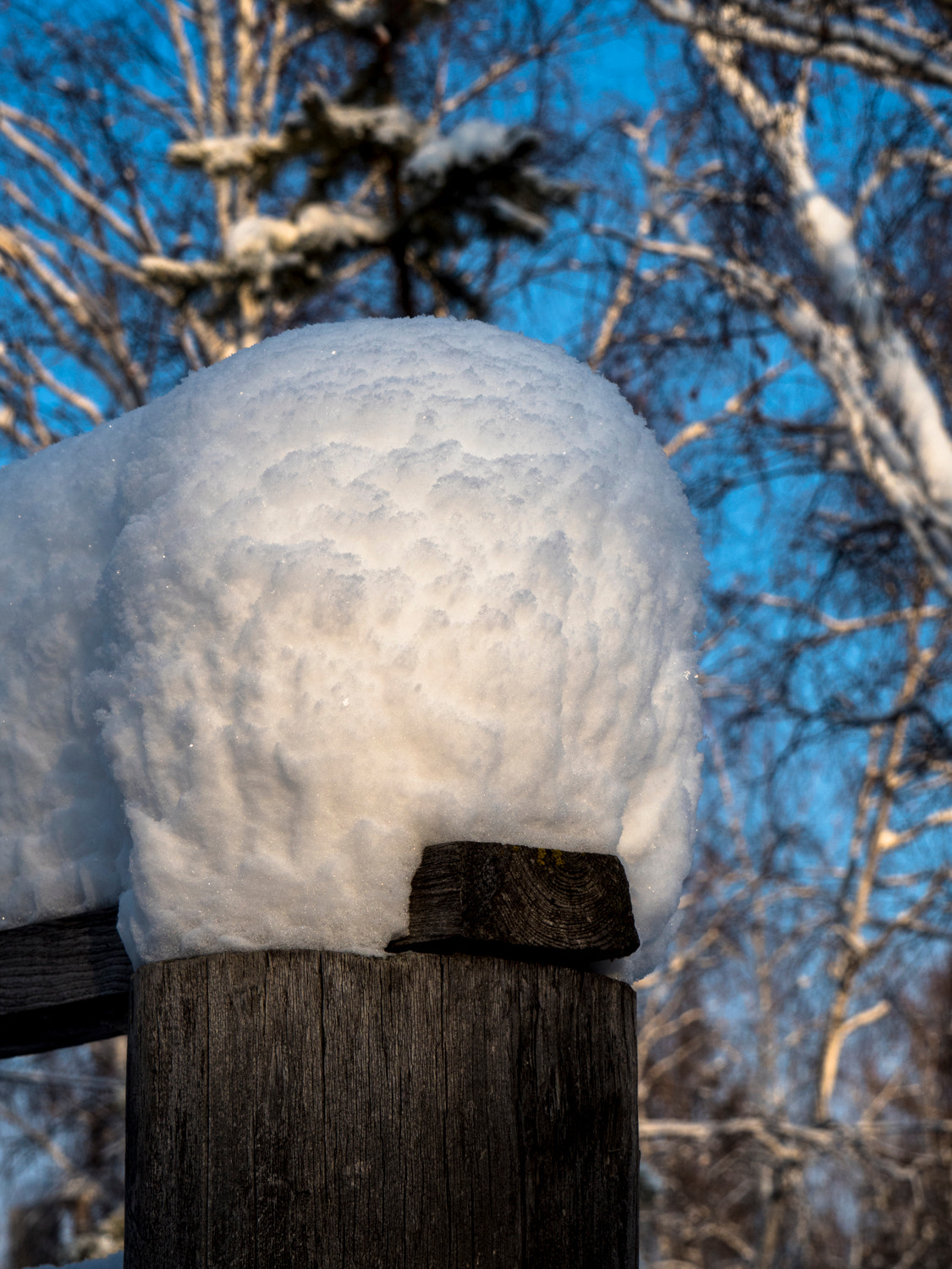 OLYMPUS M.14-150mm F4.0-5.6 II sample photo. Snow cap photography