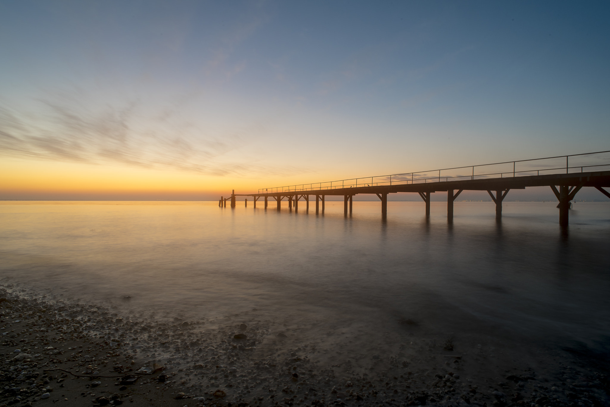 Nikon D750 + Nikon AF Nikkor 20mm F2.8D sample photo. Sunrise series - deck matinha photography