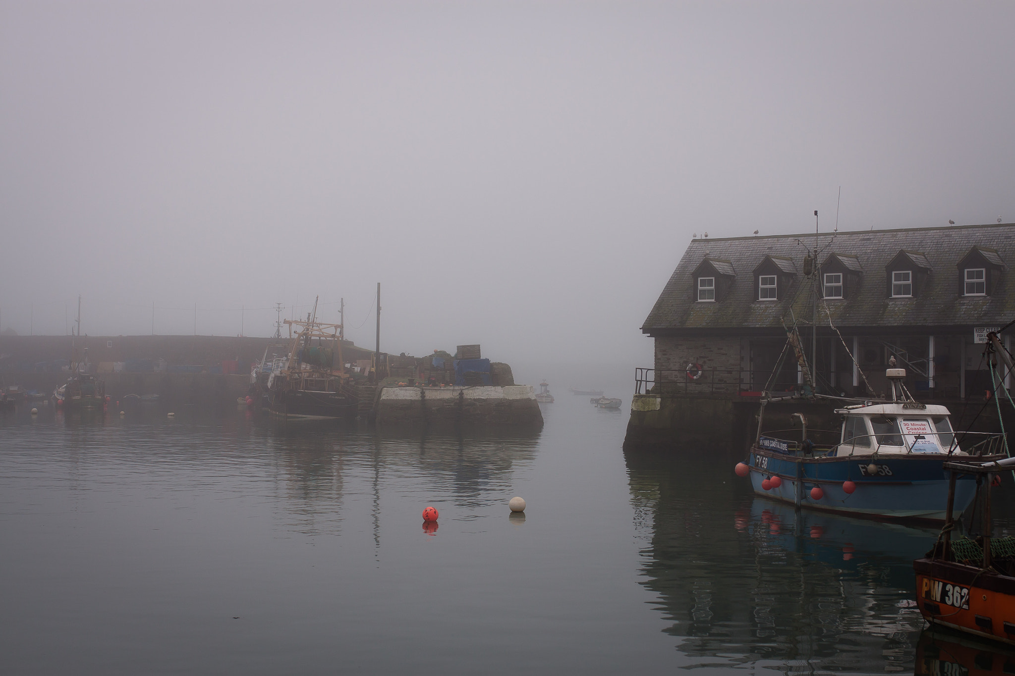 Canon EOS 50D sample photo. Harbour fog photography
