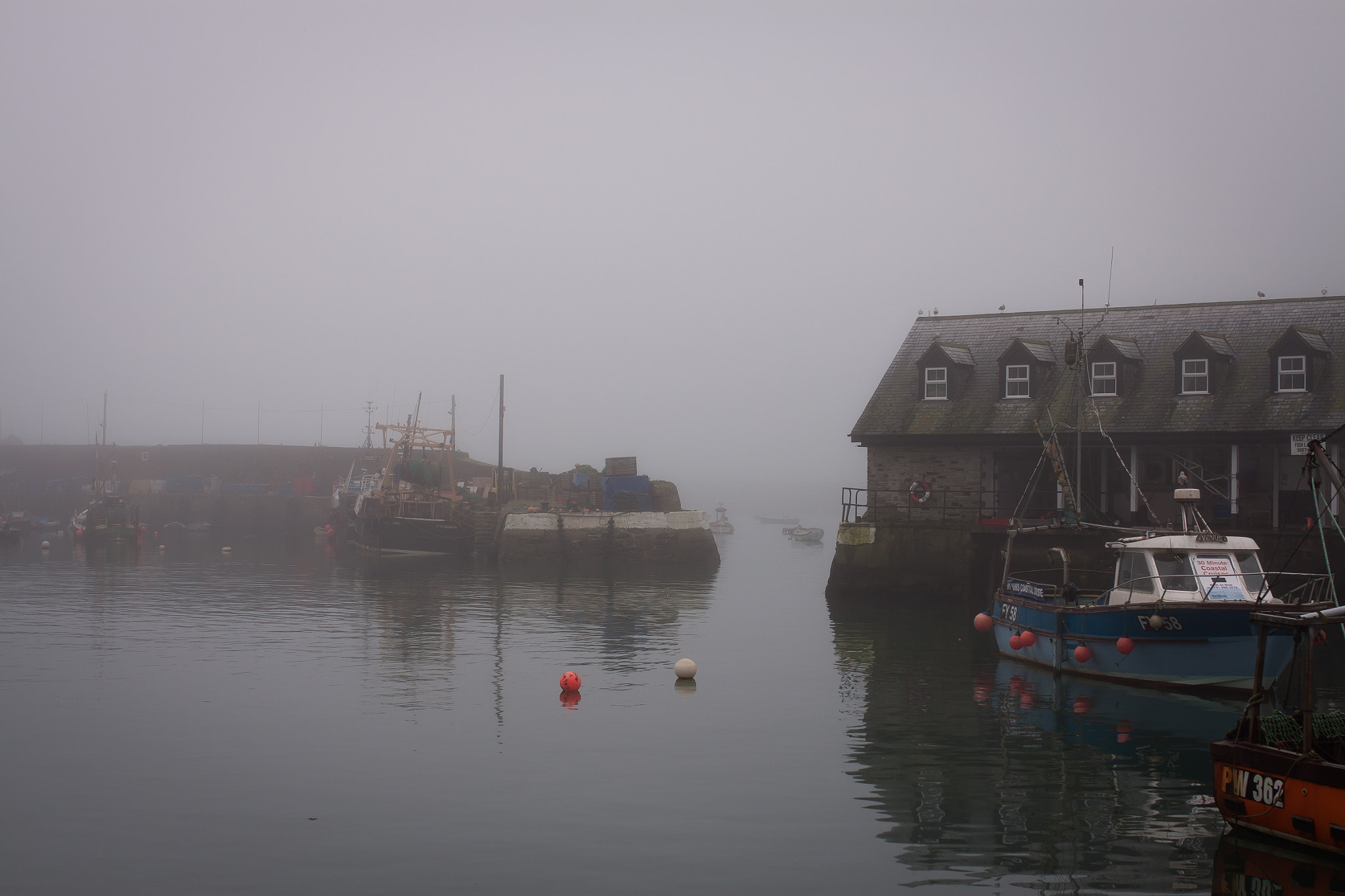 Canon EOS 50D + Sigma 35mm F1.4 DG HSM Art sample photo. Harbour fog photography