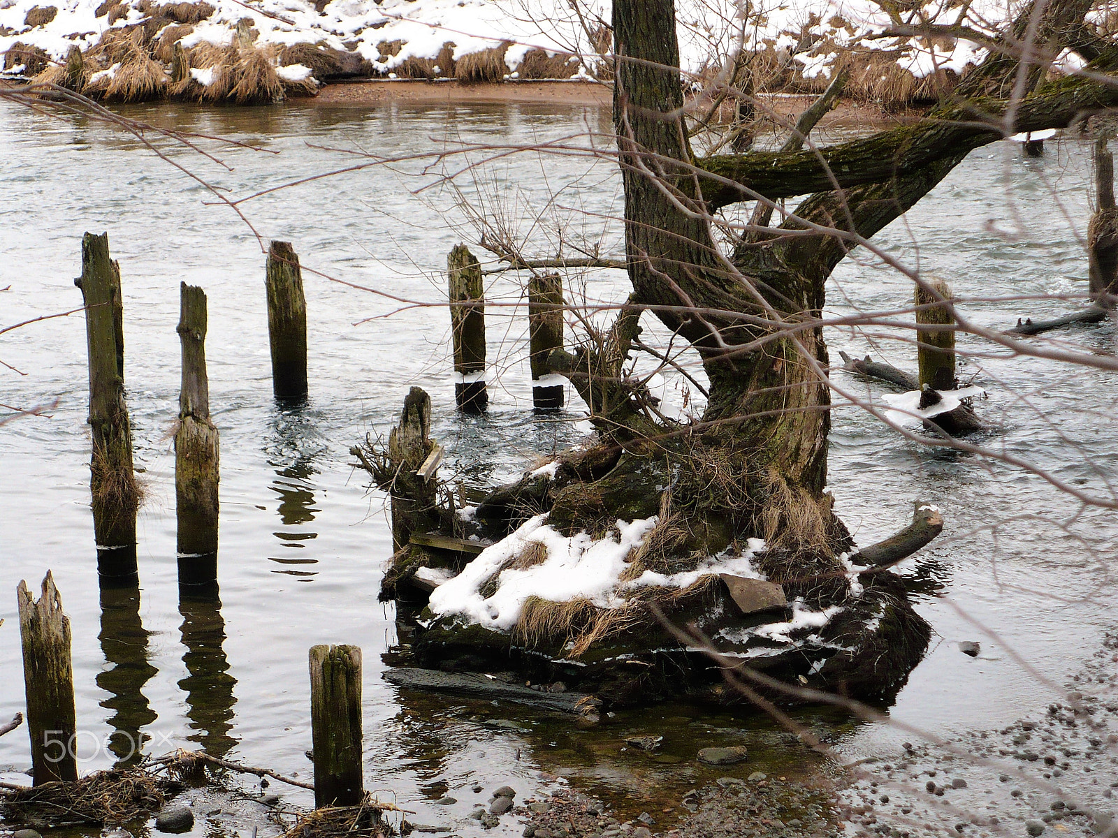 Panasonic DMC-LZ7 sample photo. Destroyed bridge photography