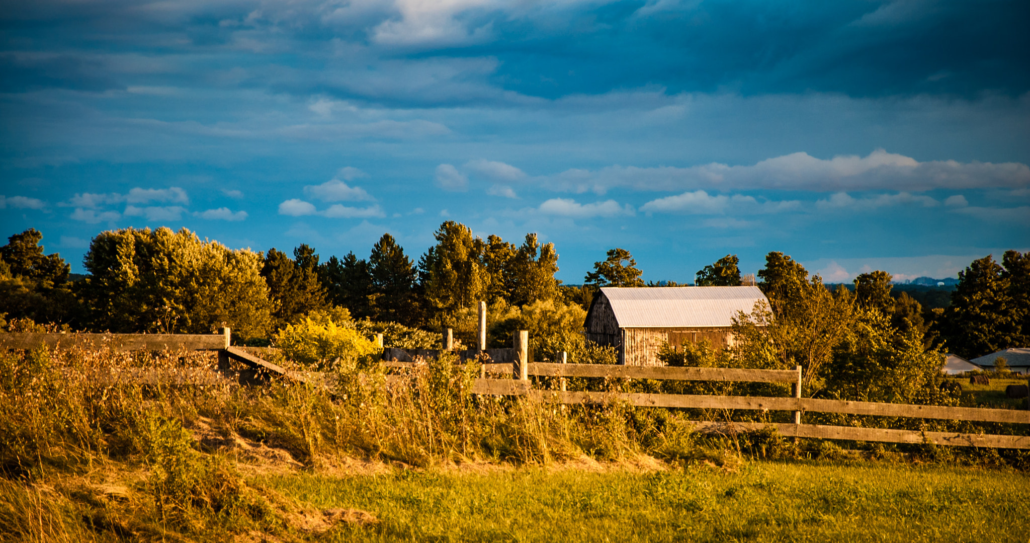 Nikon D50 sample photo. Sunset at the farm photography
