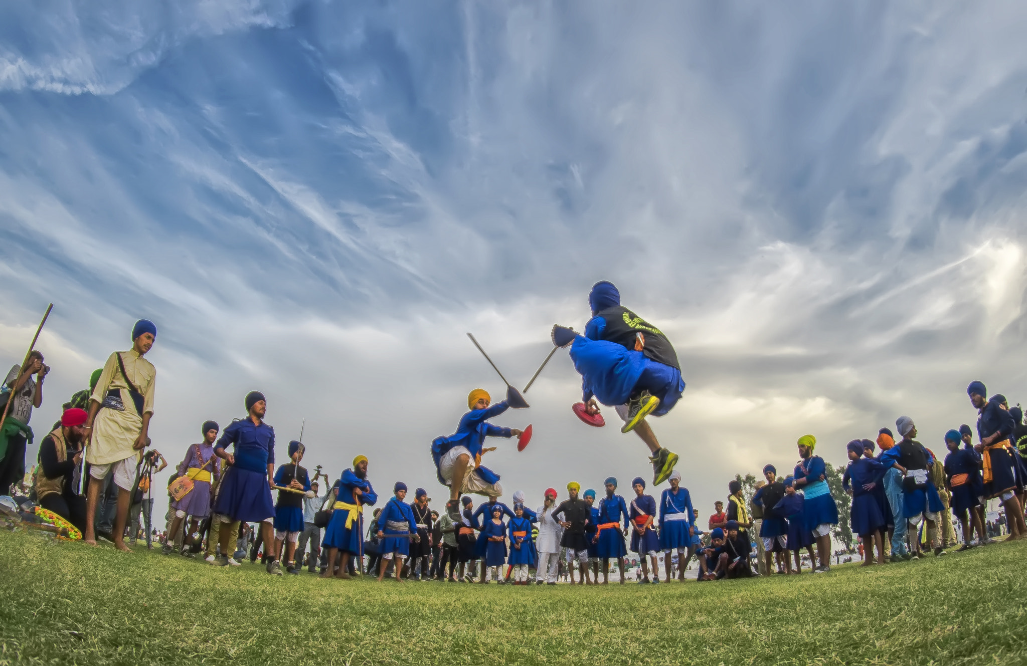 Nikon D750 + Samyang 8mm F3.5 Aspherical IF MC Fisheye sample photo. Air fencing photography