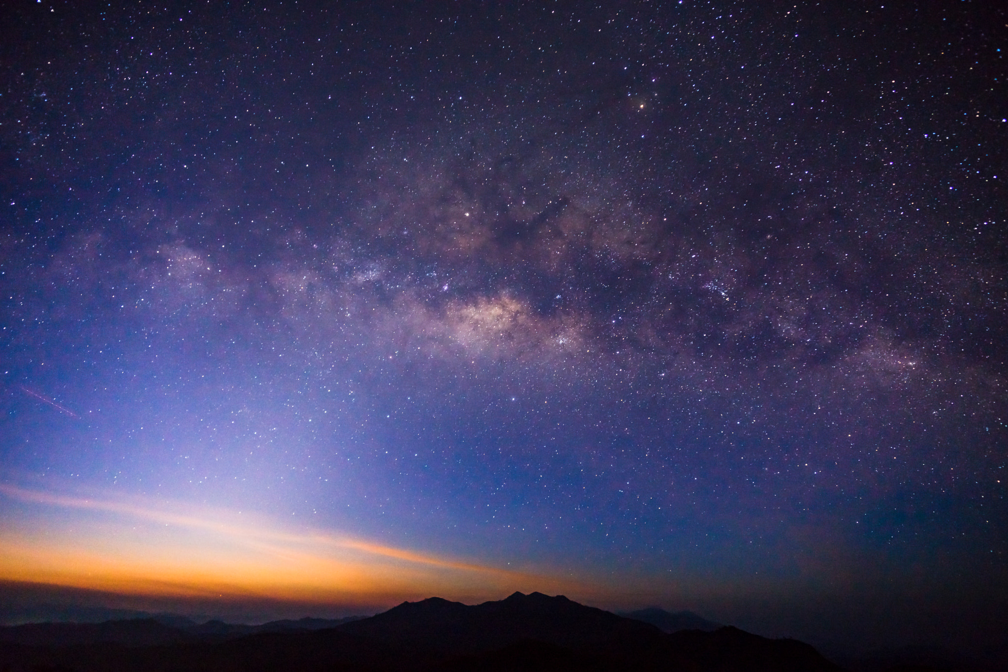 Sony SLT-A99V sample photo. Milky way galaxy over pilok kanchanaburi, thailand at  night photography