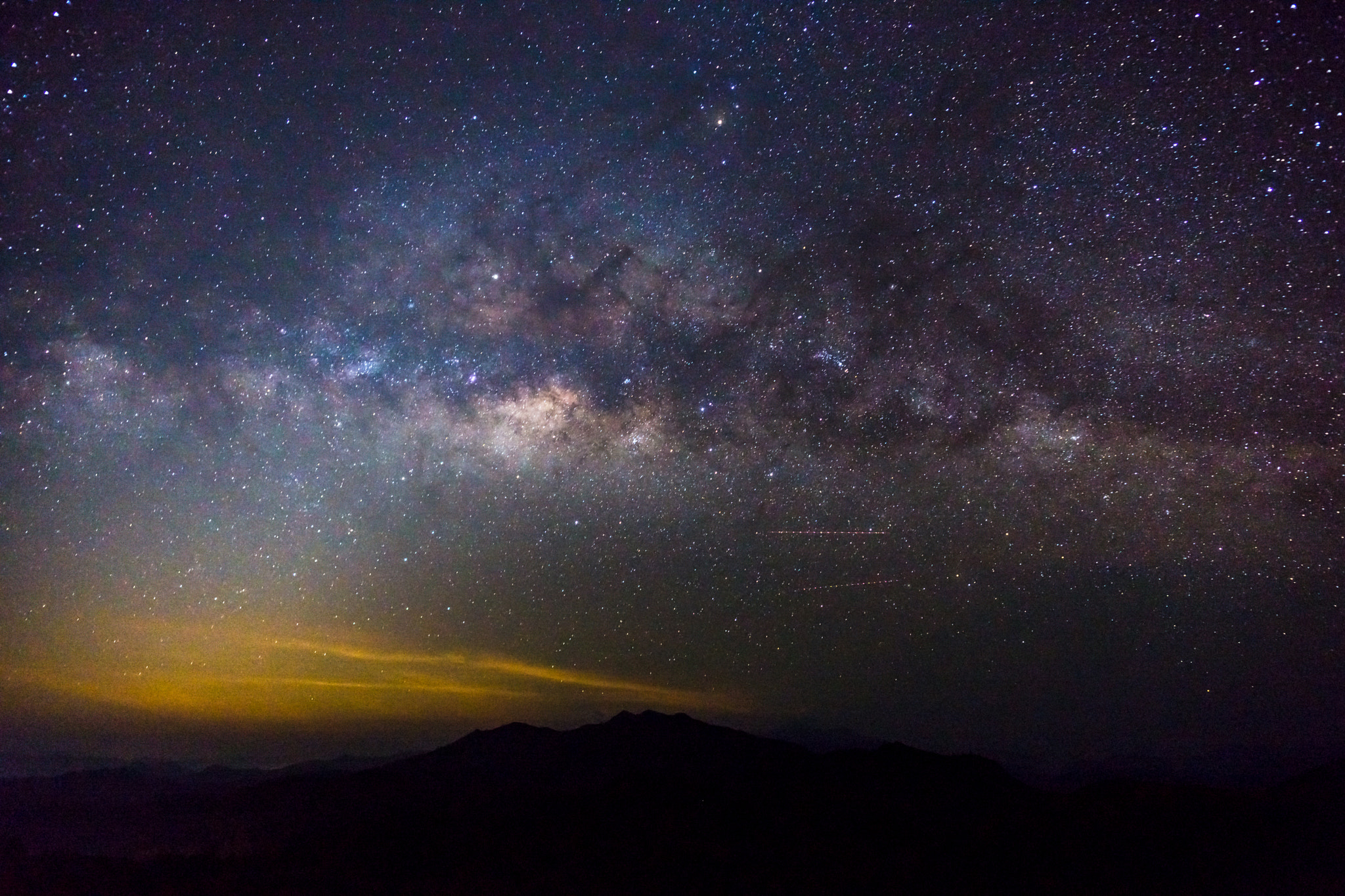 Sony a99 II + Sony Vario-Sonnar T* 24-70mm F2.8 ZA SSM sample photo. Milky way galaxy over pilok kanchanaburi, thailand at  night photography