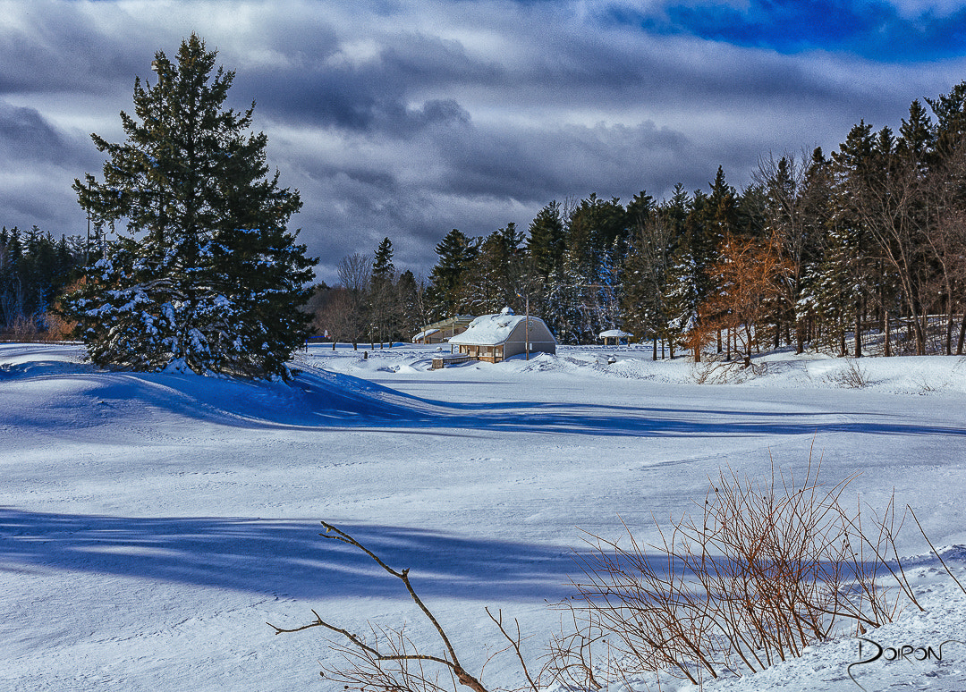 Nikon D7200 sample photo. Cabin in the snow photography