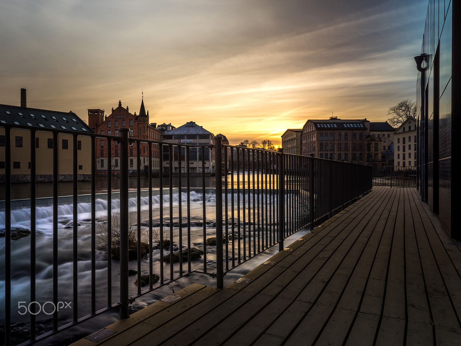 ZEISS Batis 25mm F2 sample photo. Sunset over norrköping photography