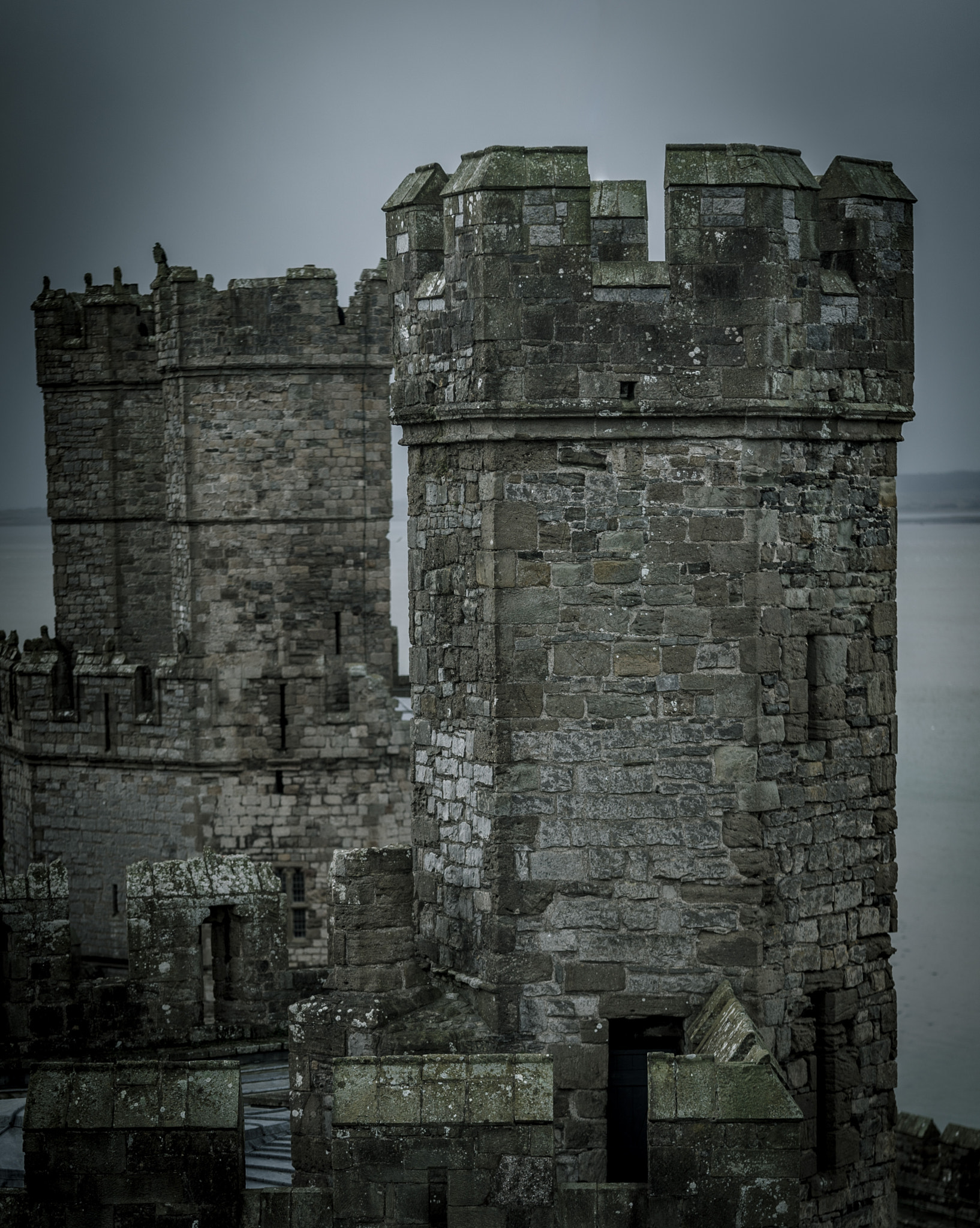 Sony a7S + Sony FE 90mm F2.8 Macro G OSS sample photo. Caernarfon castle photography