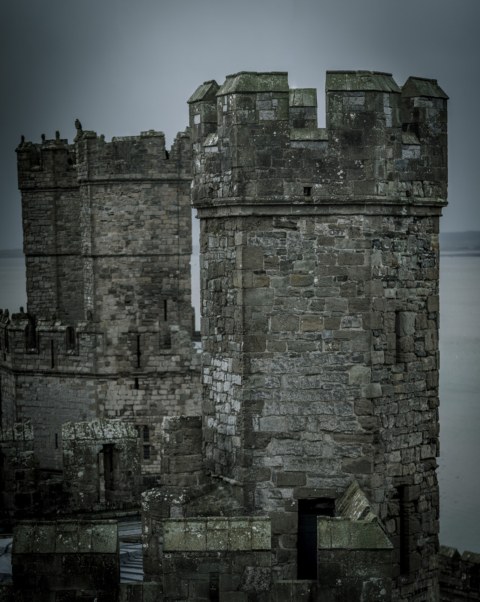 Sony a7S sample photo. Caernarfon castle photography