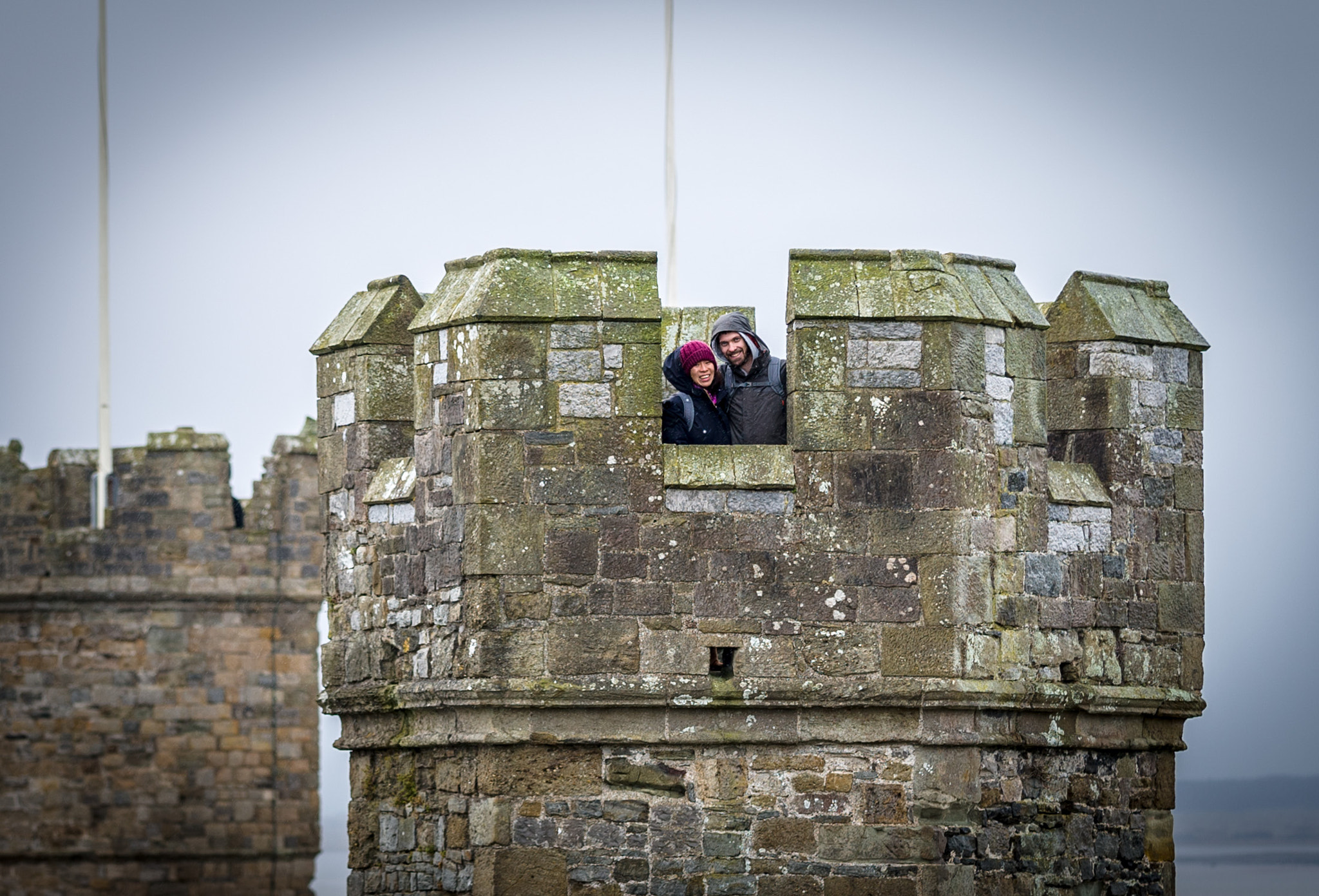 Sony a7S + Sony FE 90mm F2.8 Macro G OSS sample photo. Caernarfon castle photography