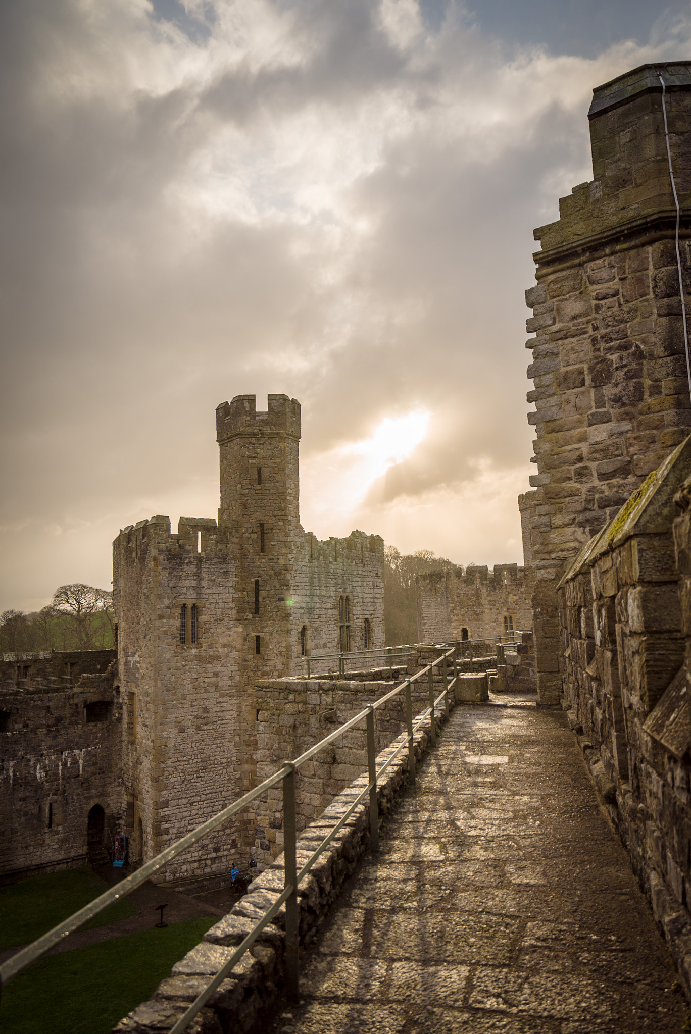 Sony a7S sample photo. Caernarfon castle photography
