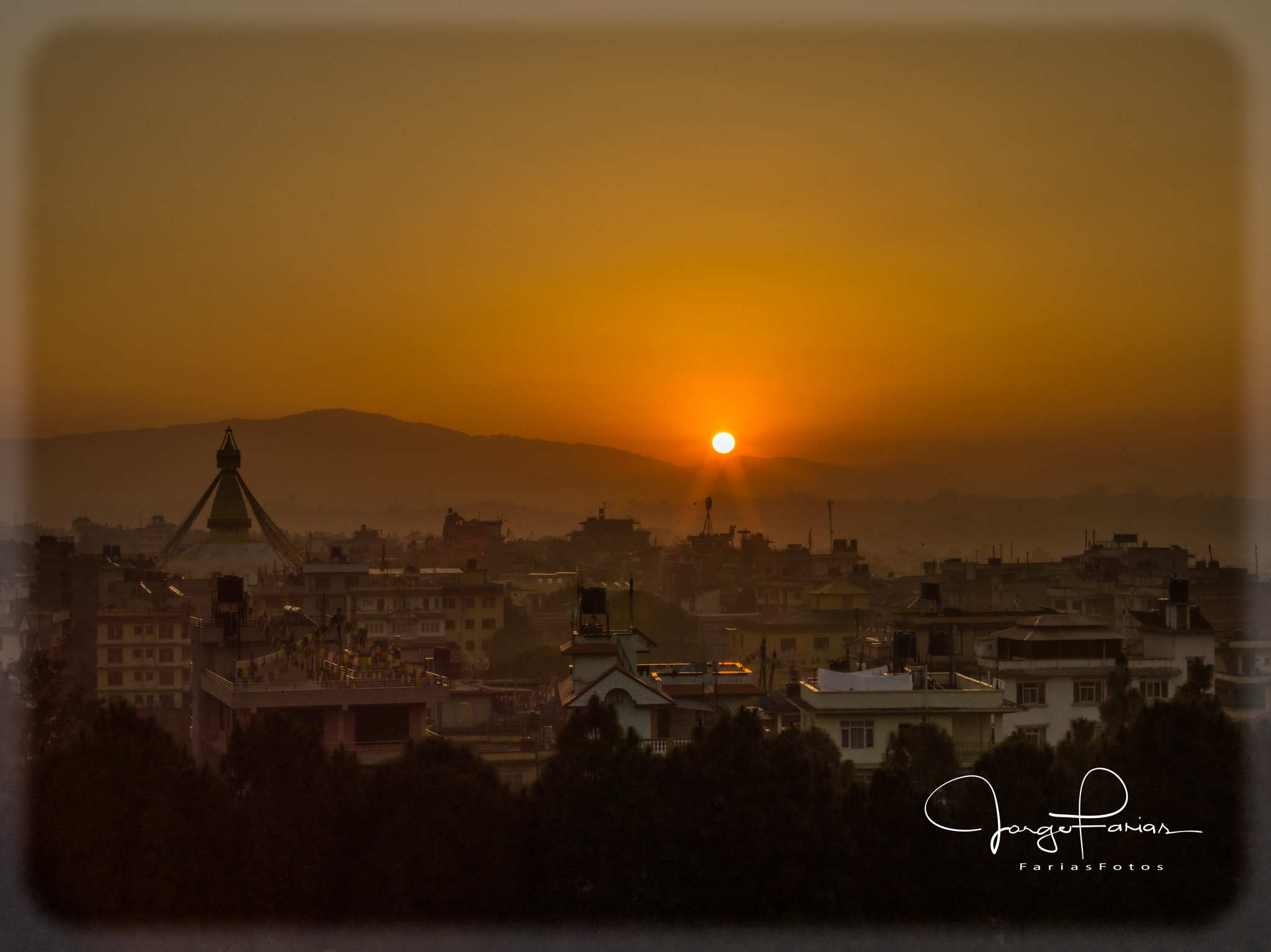 Phase One IQ140 sample photo. Kathmandu sunrise photography