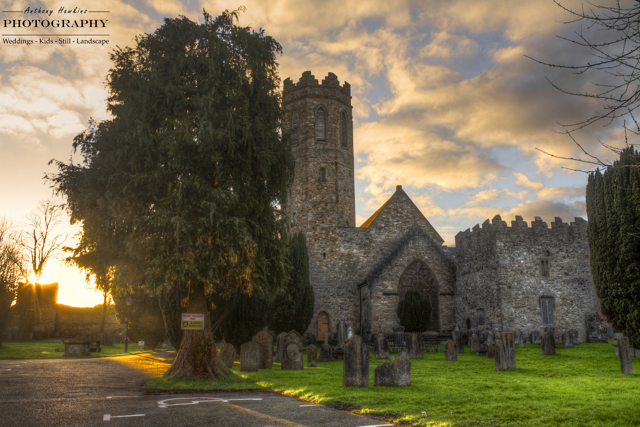 Canon EF-S 18-55mm F3.5-5.6 III sample photo. Old st. mary's church, sunset photography
