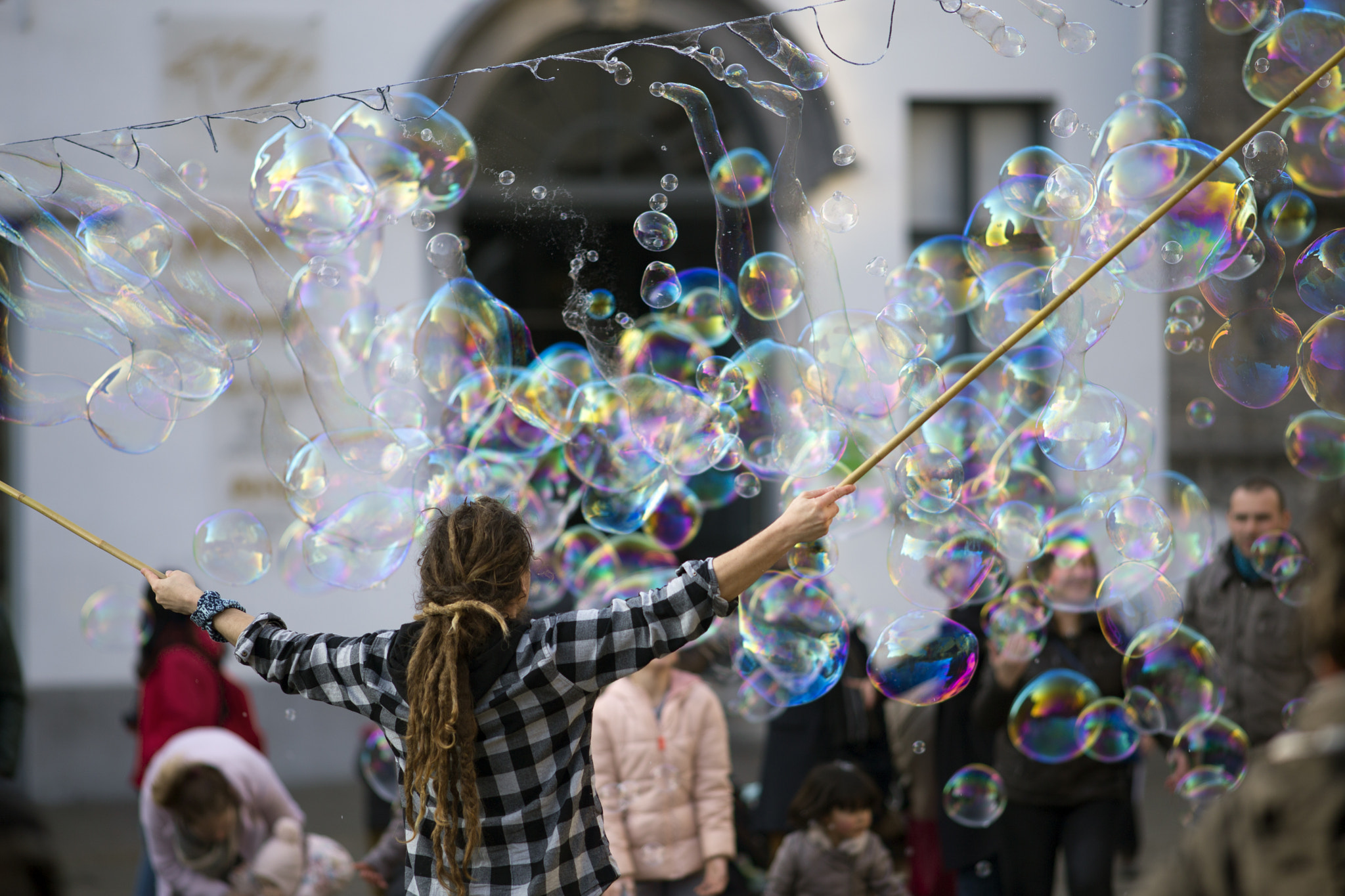 Canon EOS 6D sample photo. The bubble man photography