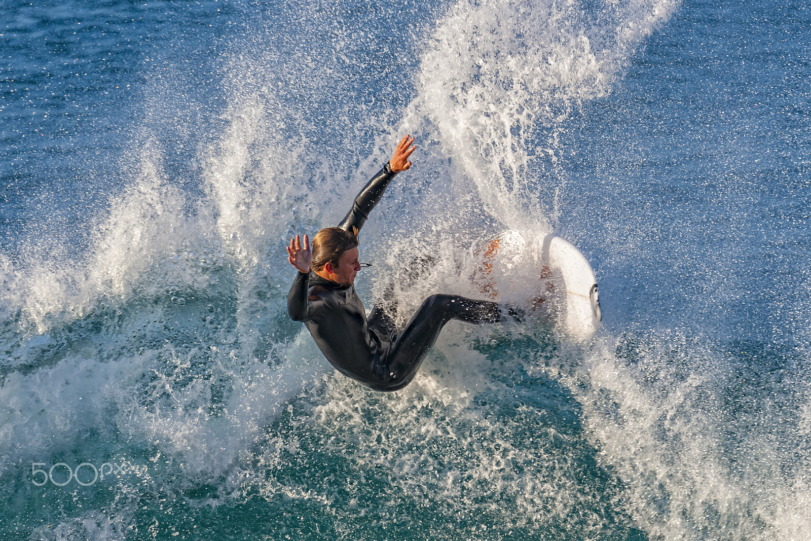 Nikon D700 sample photo. Surfer in oceanside photography