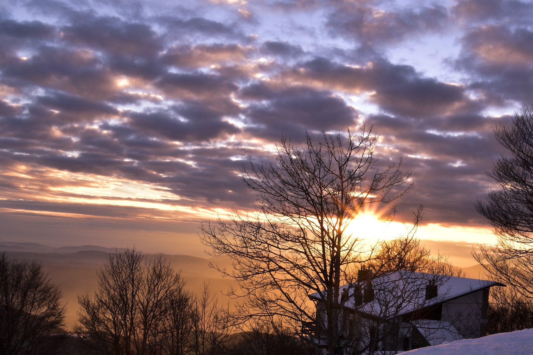 Nikon D5500 sample photo. Sunset on the muontain photography