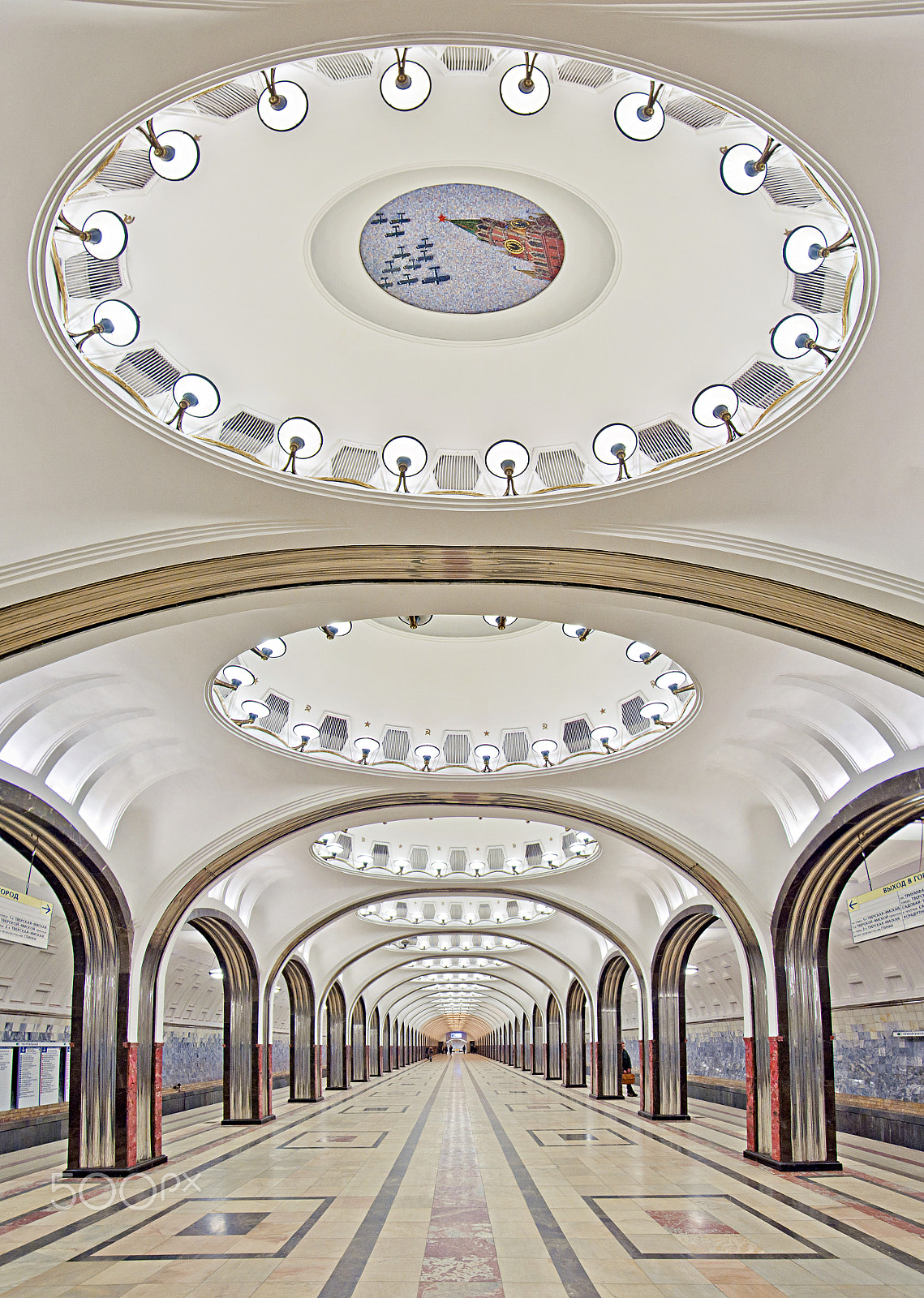 Nikon D90 sample photo. Vertical panorama of the mayakovskaya station photography