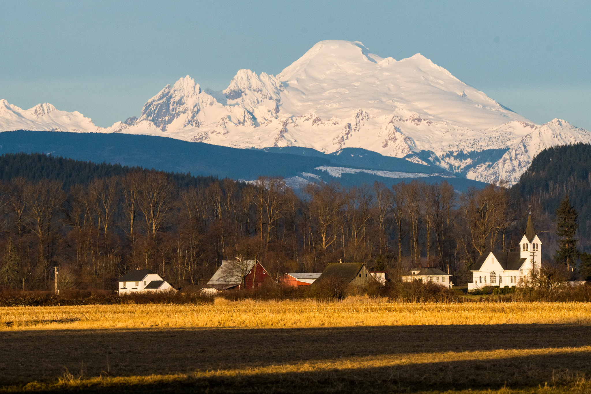Sigma 150-600mm F5-6.3 DG OS HSM | C sample photo. Mount baker, wa at sunset from skagit valley photography