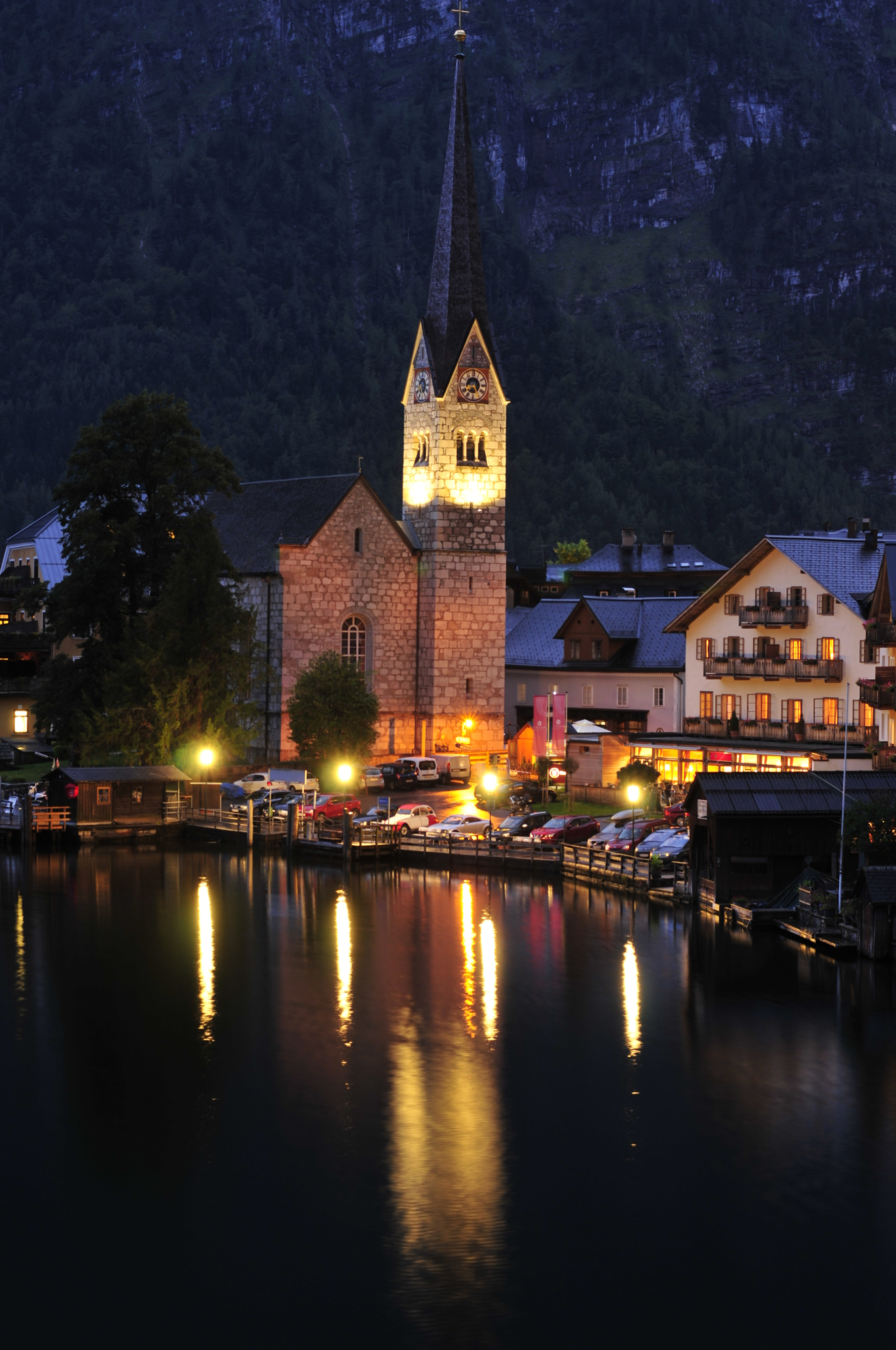 Nikon D300S + Nikon AF-S Nikkor 50mm F1.8G sample photo. Church halstatt photography