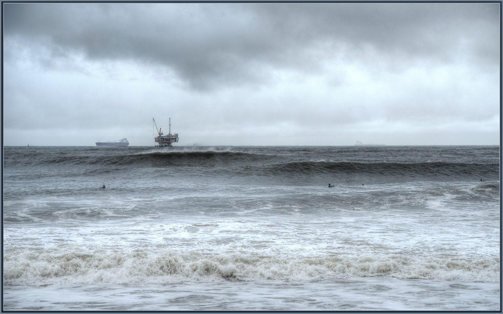 Nikon D750 sample photo. Winter storm surf photography