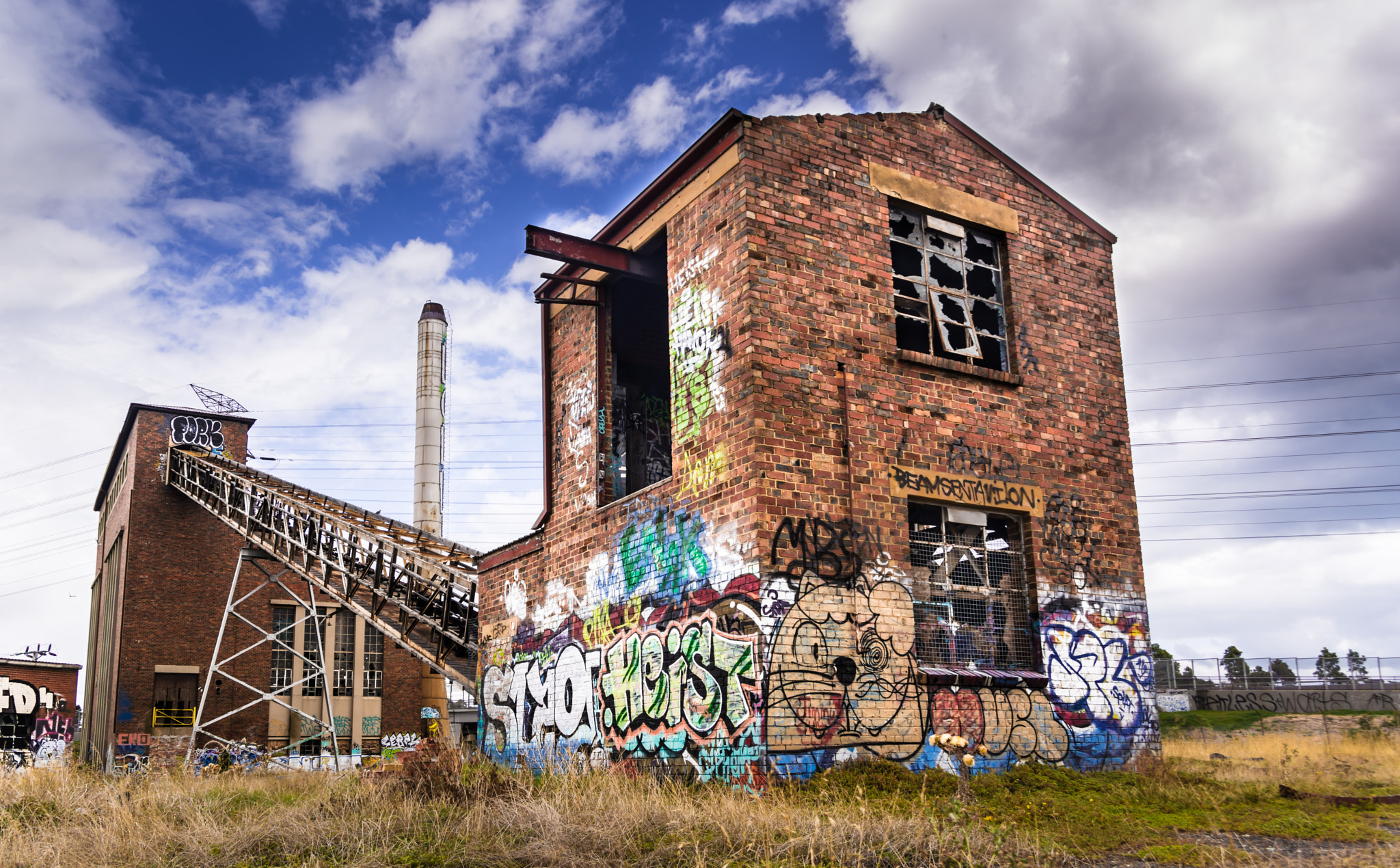 Tamron AF 18-250mm F3.5-6.3 Di II LD Aspherical (IF) Macro sample photo. Bradmills abandoned textile factory 02 photography
