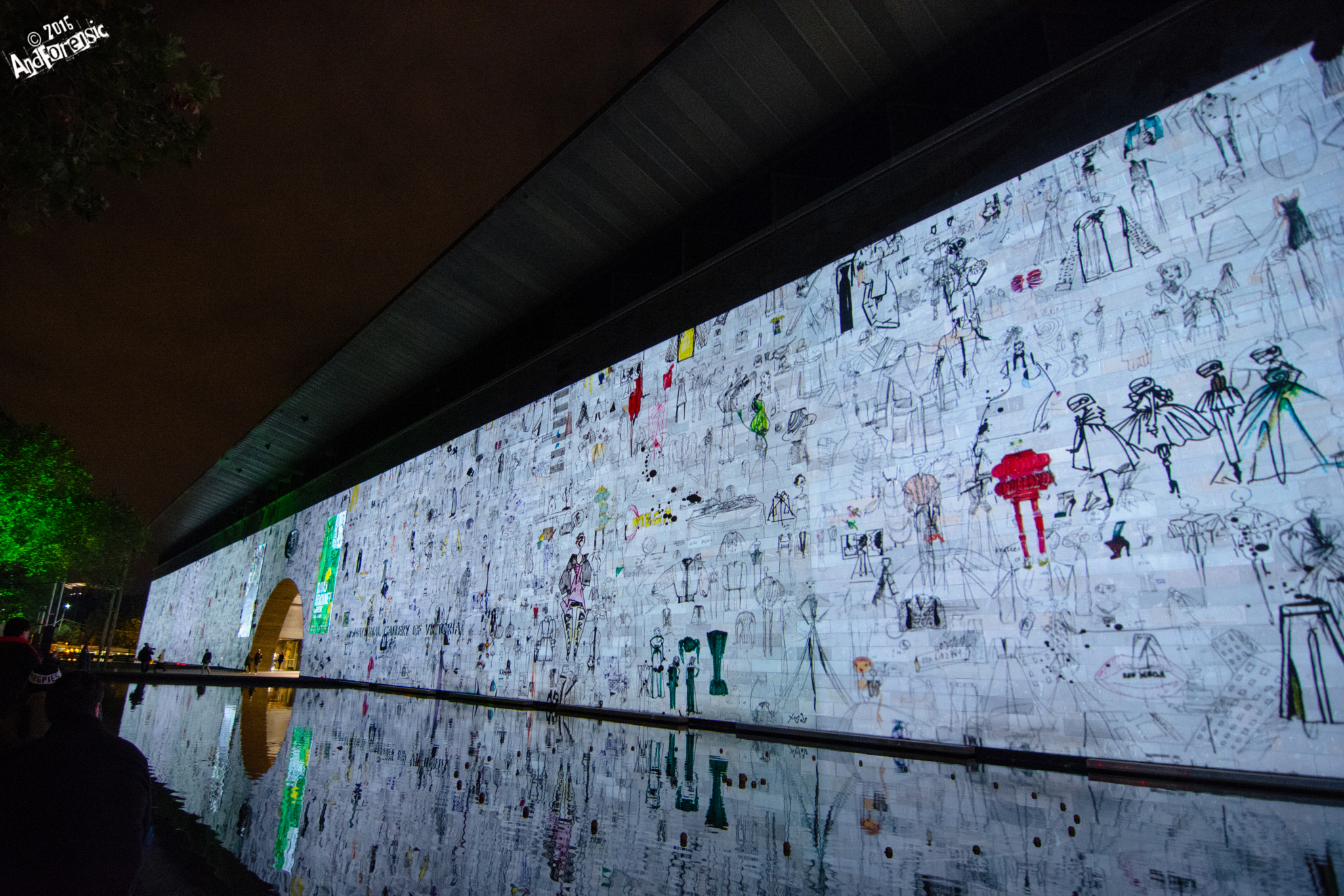 Tokina AT-X Pro 11-16mm F2.8 DX sample photo. White night projections @ ngv photography