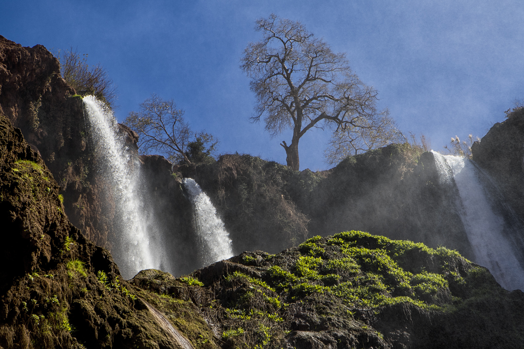 Canon EF 24-70mm F2.8L USM sample photo. Waterfall in marrakech photography