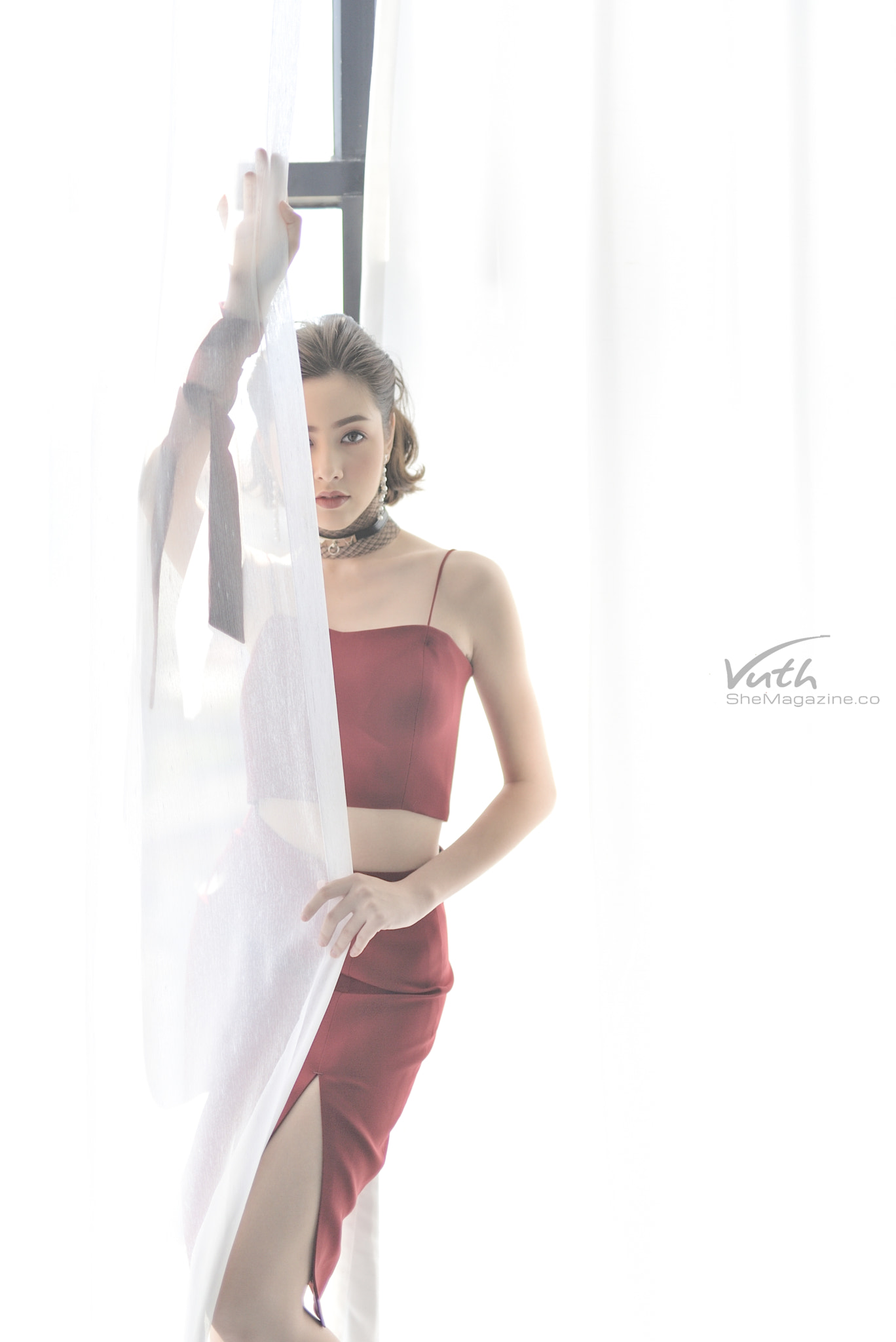 Sigma 50mm F1.4 DG HSM Art sample photo. Sophie wet look fashion photography