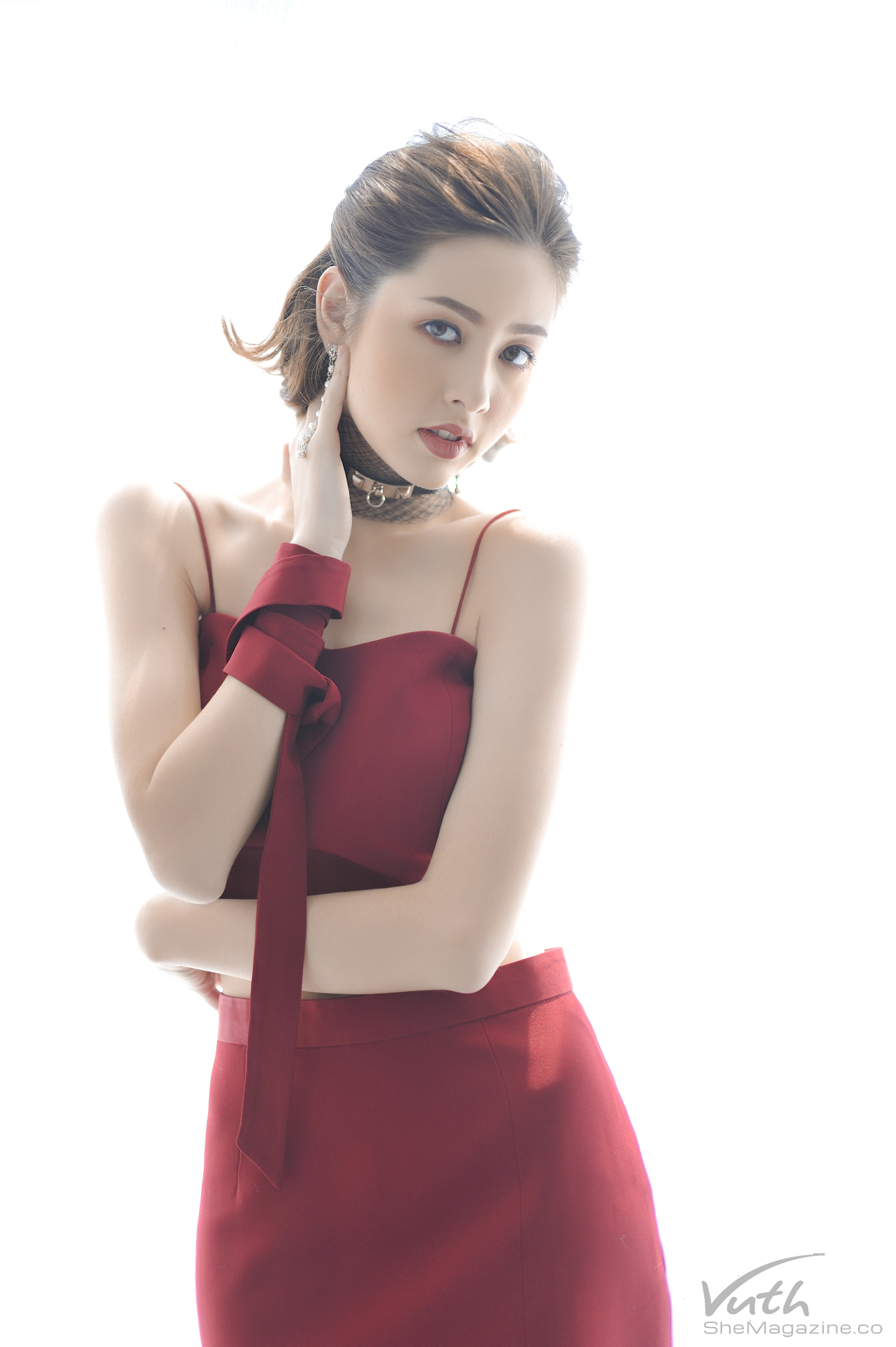 Sigma 50mm F1.4 DG HSM Art sample photo. Sophie wet look fashion photography