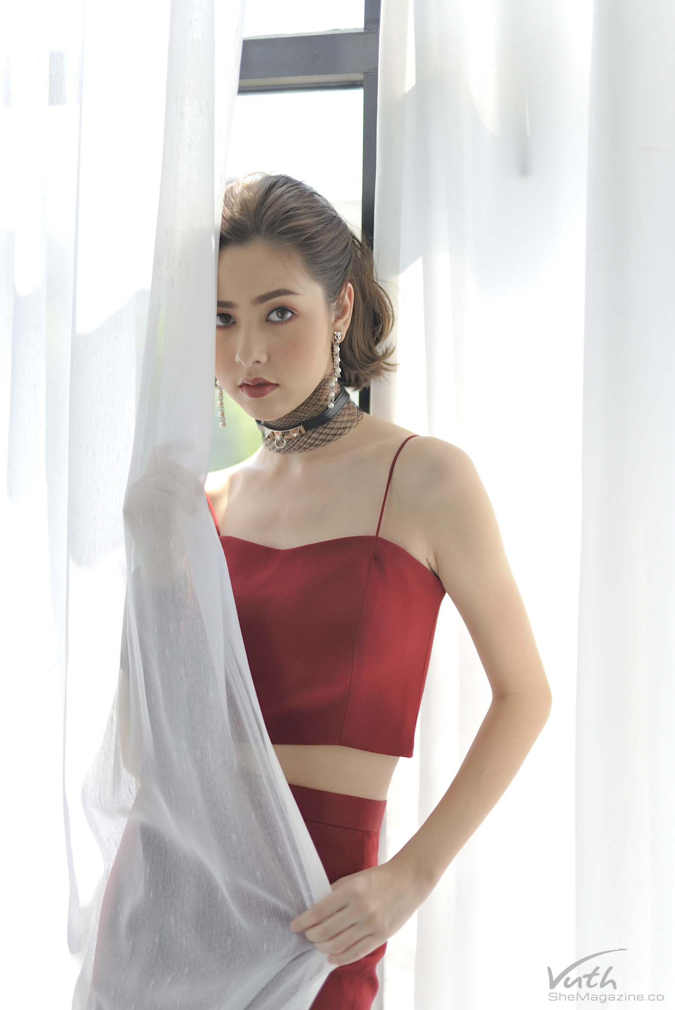 Sigma 50mm F1.4 DG HSM Art sample photo. Sophie wet look fashion photography