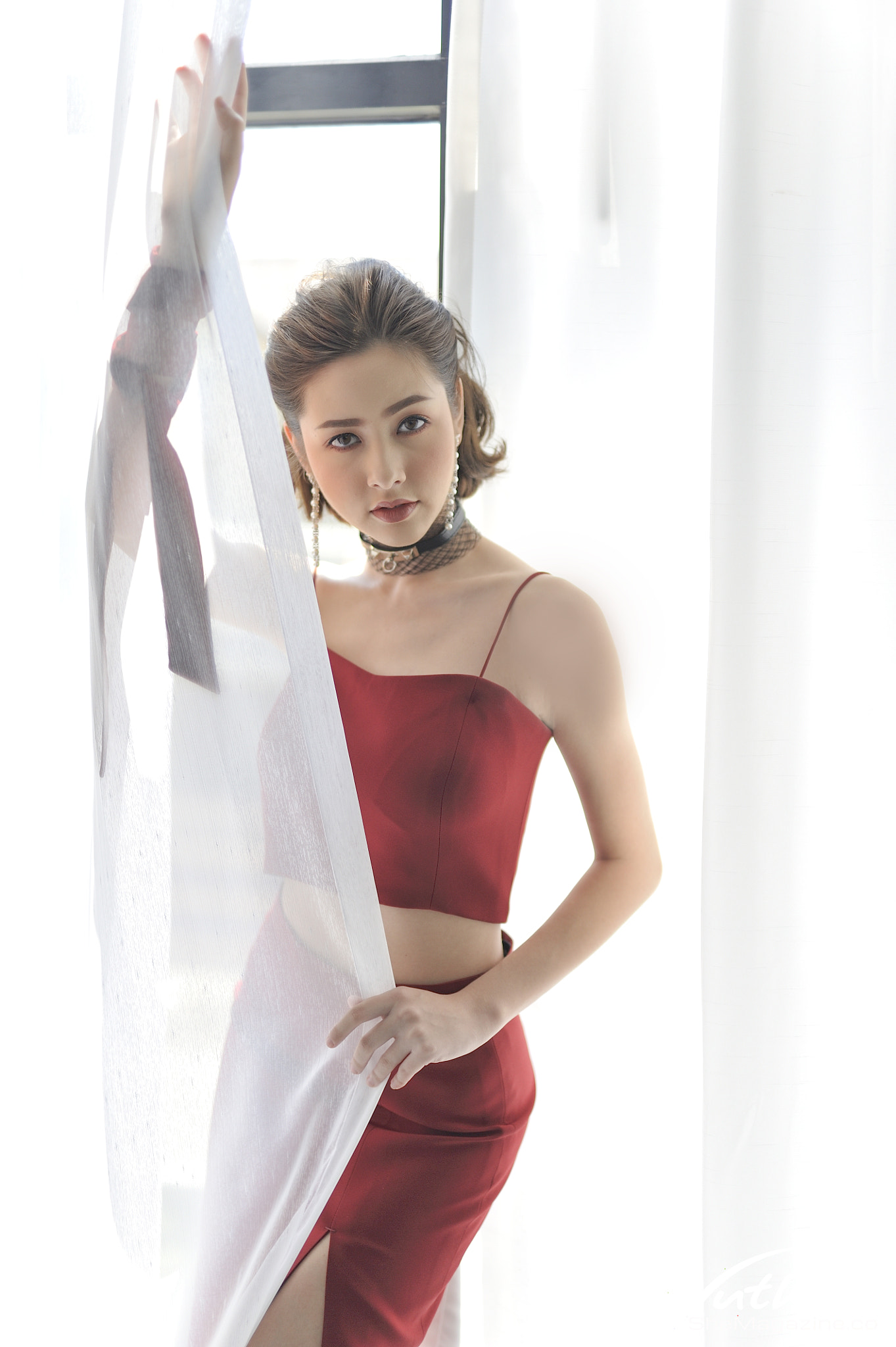 Sigma 50mm F1.4 DG HSM Art sample photo. Sophie wet look fashion photography