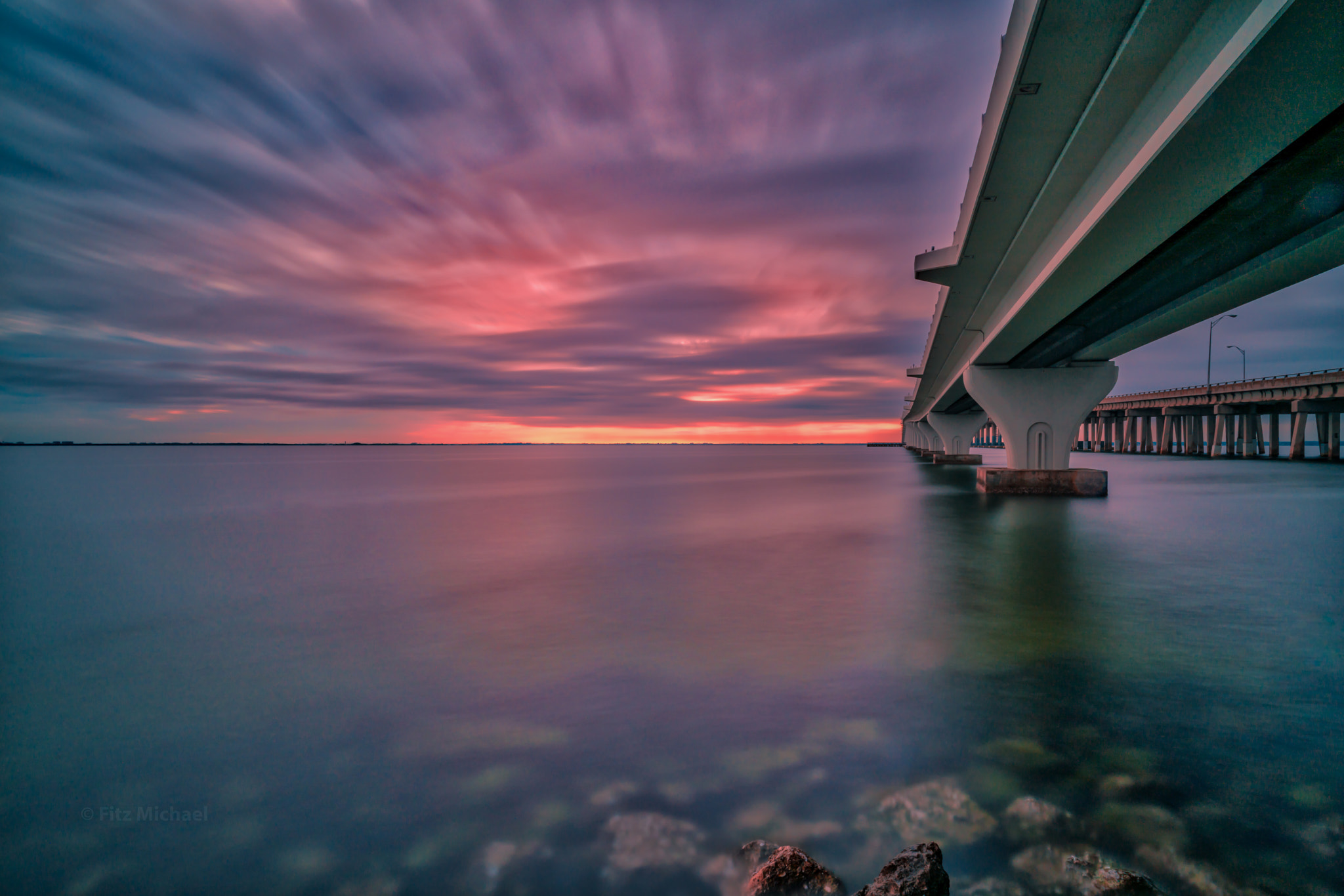 E 21mm F2.8 sample photo. Tampa causeway photography