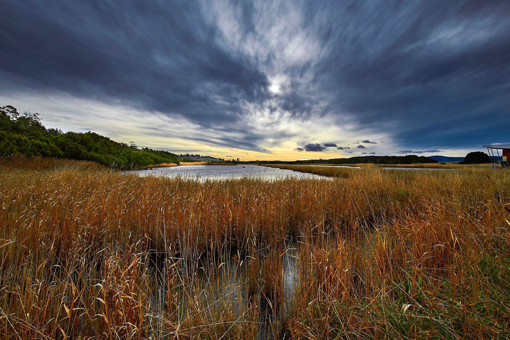 Canon EF 11-24mm F4L USM sample photo. Stormy wetlands photography