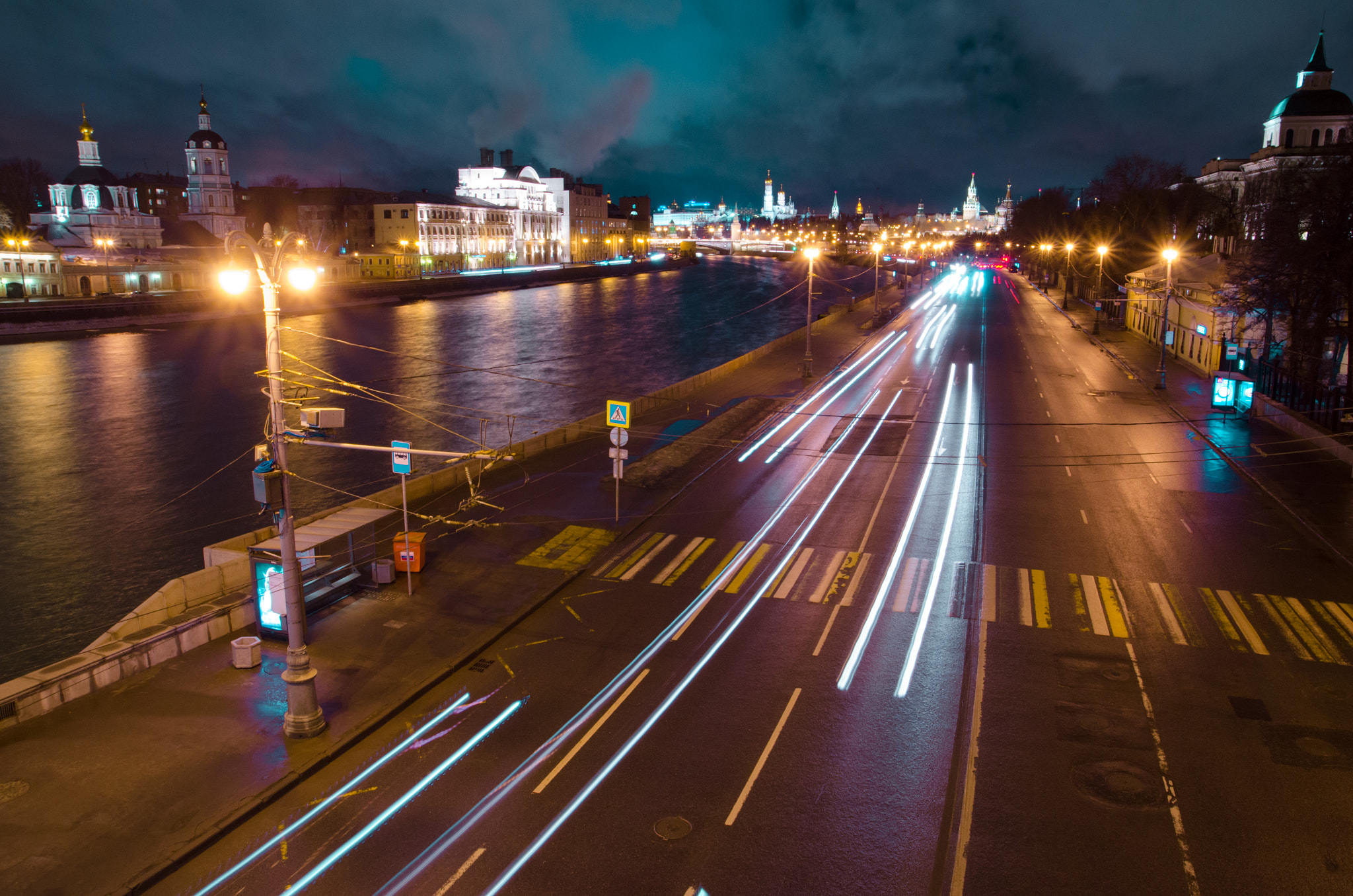 Nikon D5100 sample photo. Night moscow city  photography