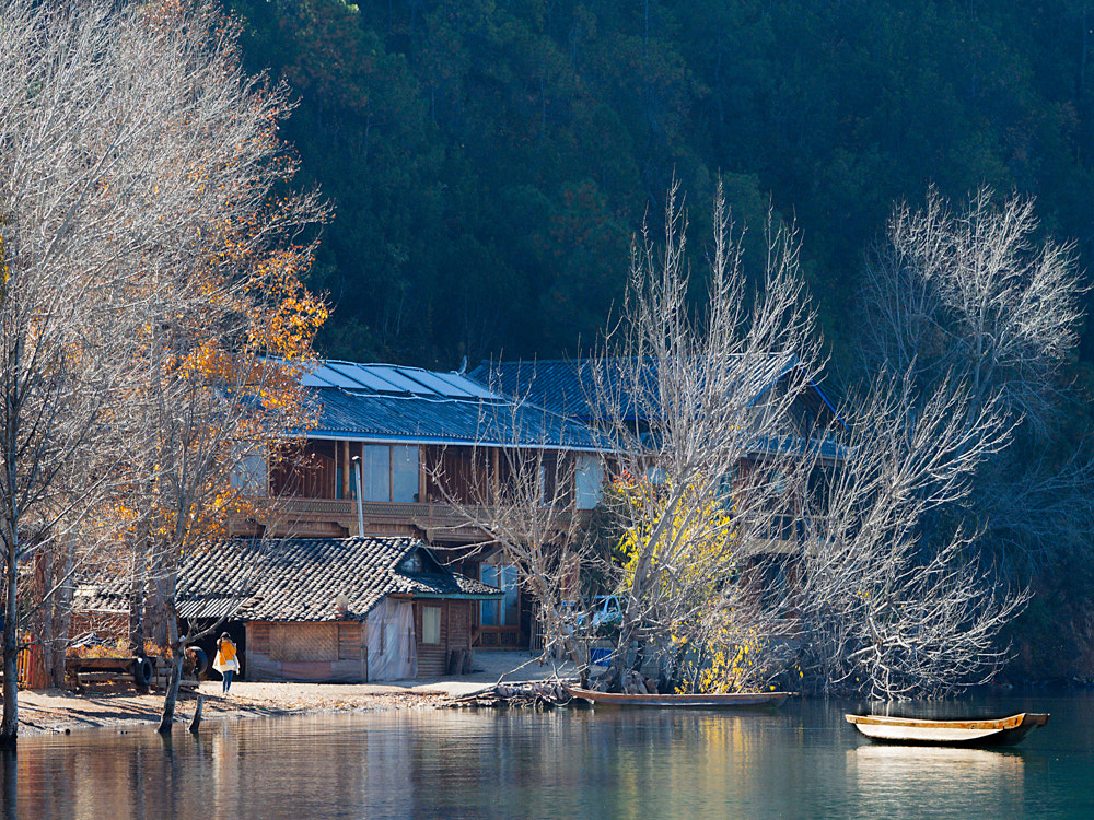 Olympus OM-D E-M1 sample photo. Lugu lake photography