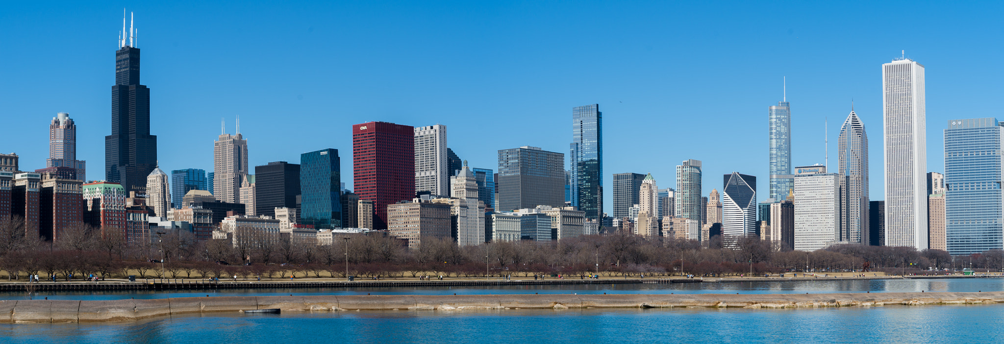 Pentax K-50 + Pentax smc DA 50mm F1.8 sample photo. Chicago's skyline photography