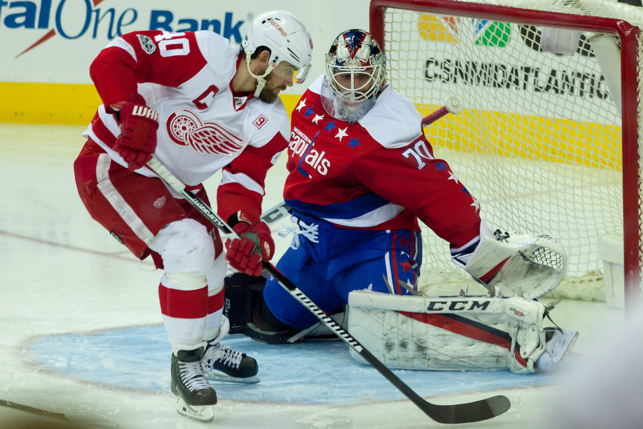 Canon EF 70-300mm F4-5.6 IS USM sample photo. Zetterberg vs holtby photography