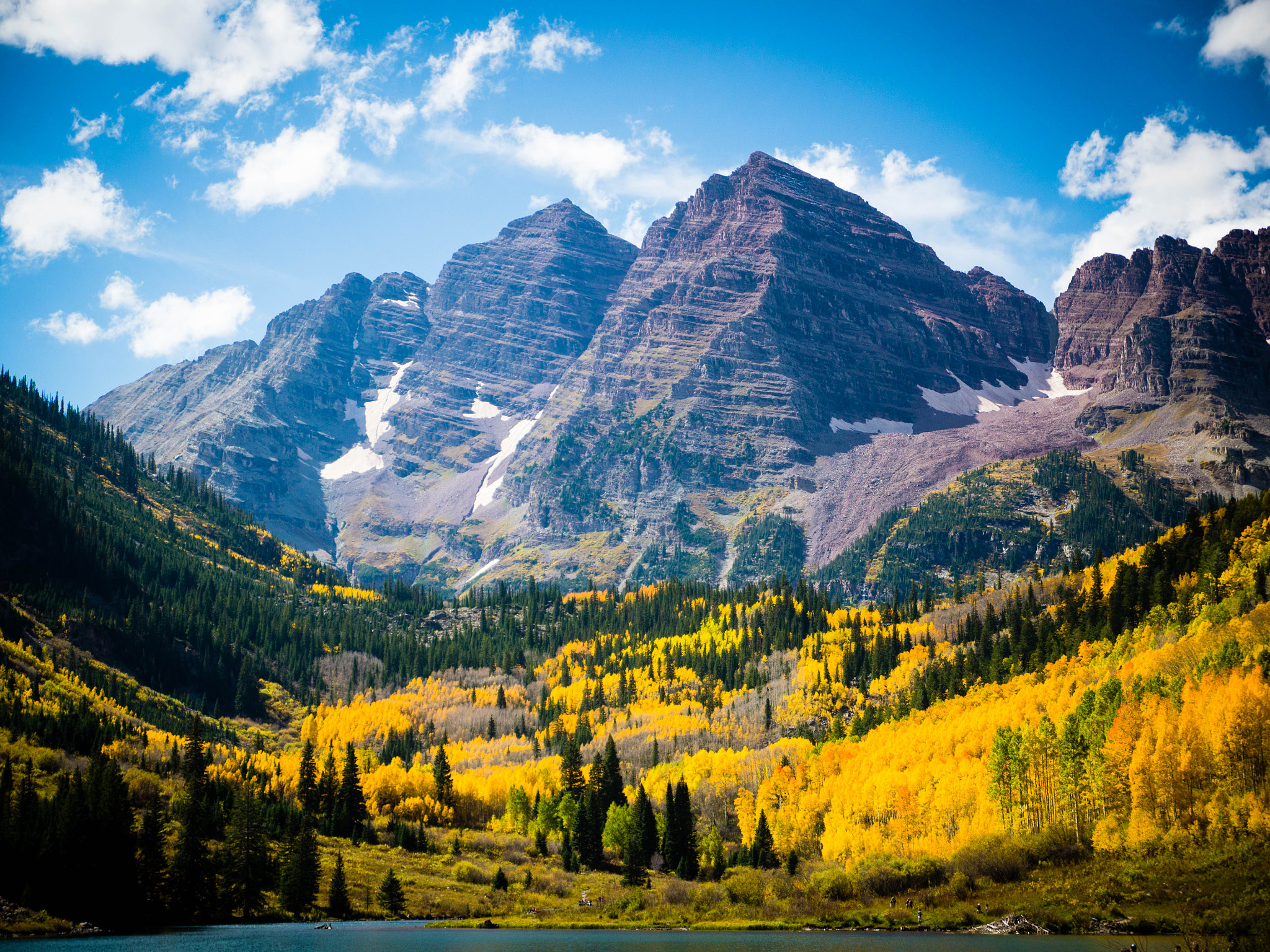 Panasonic Lumix G X Vario 12-35mm F2.8 ASPH Power OIS sample photo. Maroon bells photography