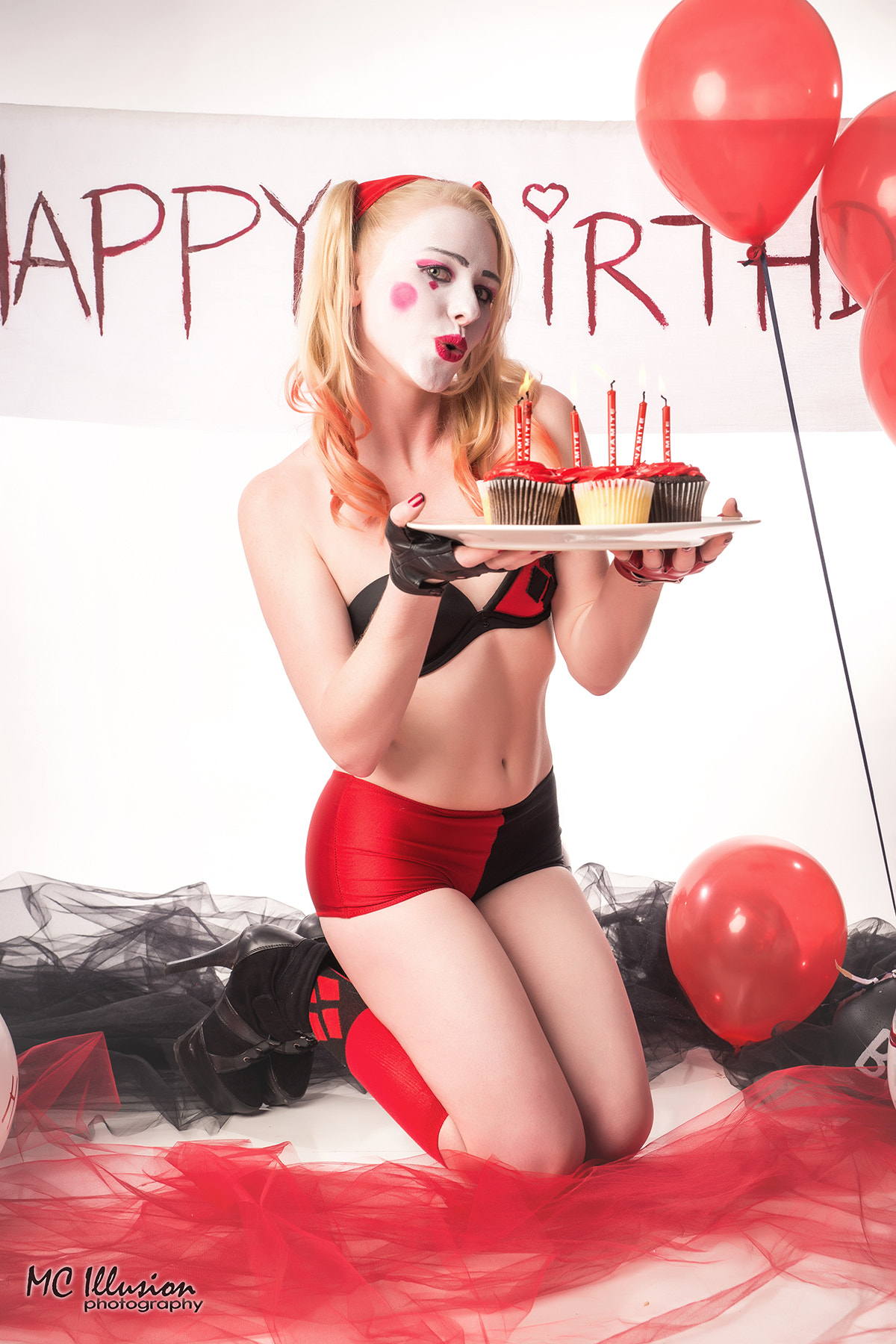 Sony a99 II sample photo. Harley quinn birthday photography