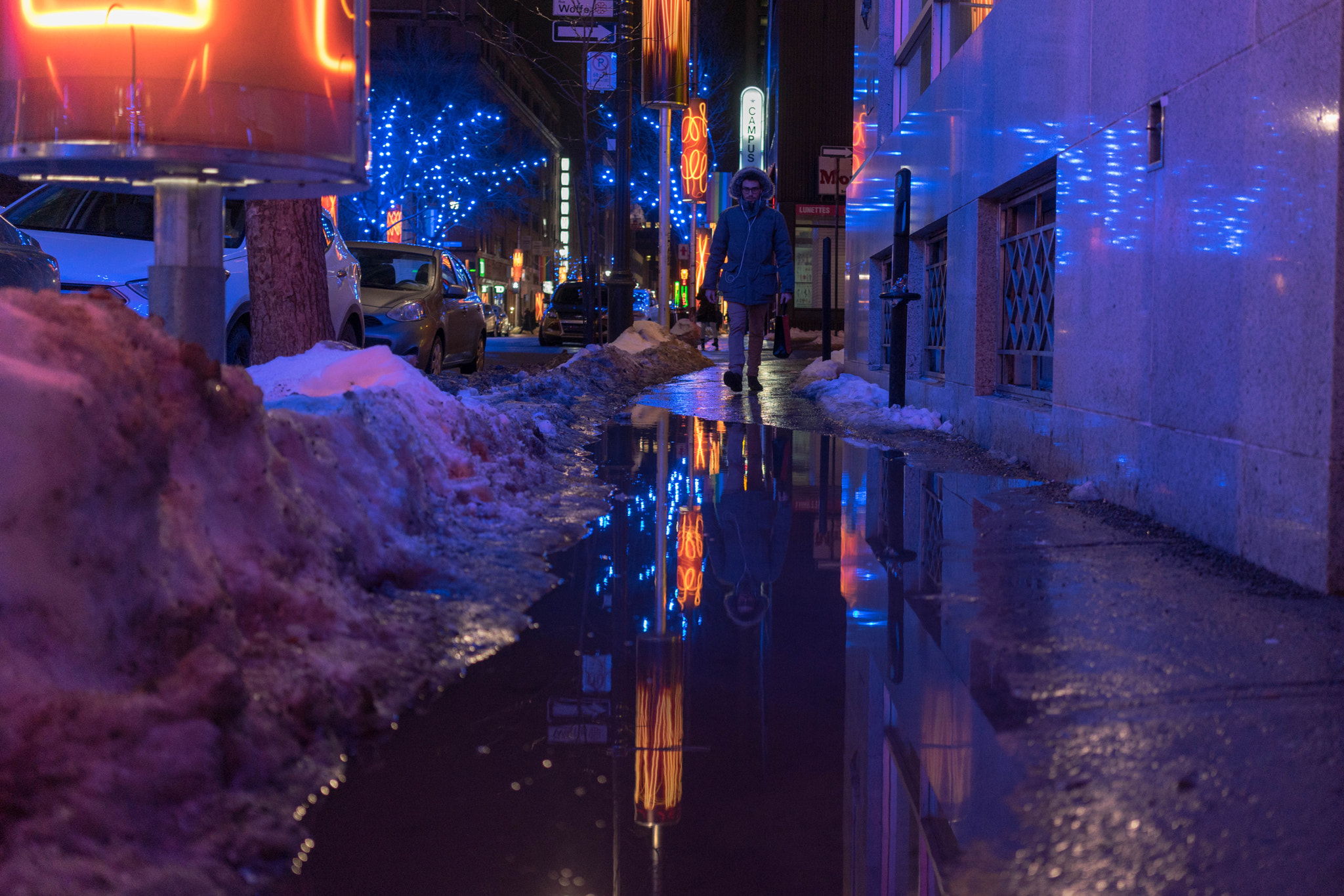 Sony a7 + Sony Sonnar T* FE 35mm F2.8 ZA sample photo. Puddle photography