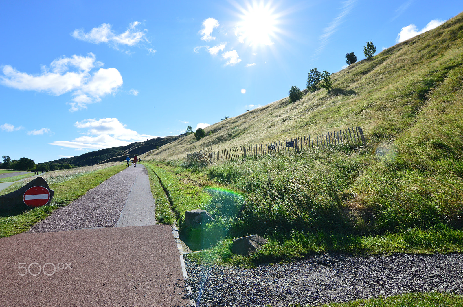 Nikon D3200 sample photo. Edinburgh with a bit of flare photography