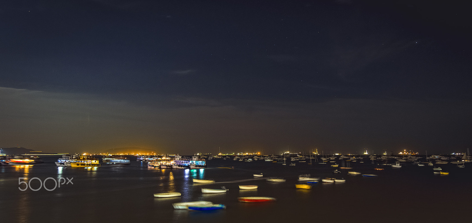 Canon EF 16-35mm F2.8L USM sample photo. Night and boats photography