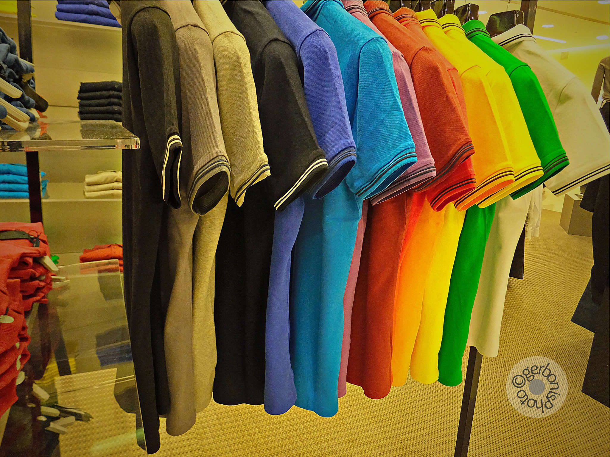 Fujifilm FinePix F900EXR sample photo. Peace colors in  a clothing store photography