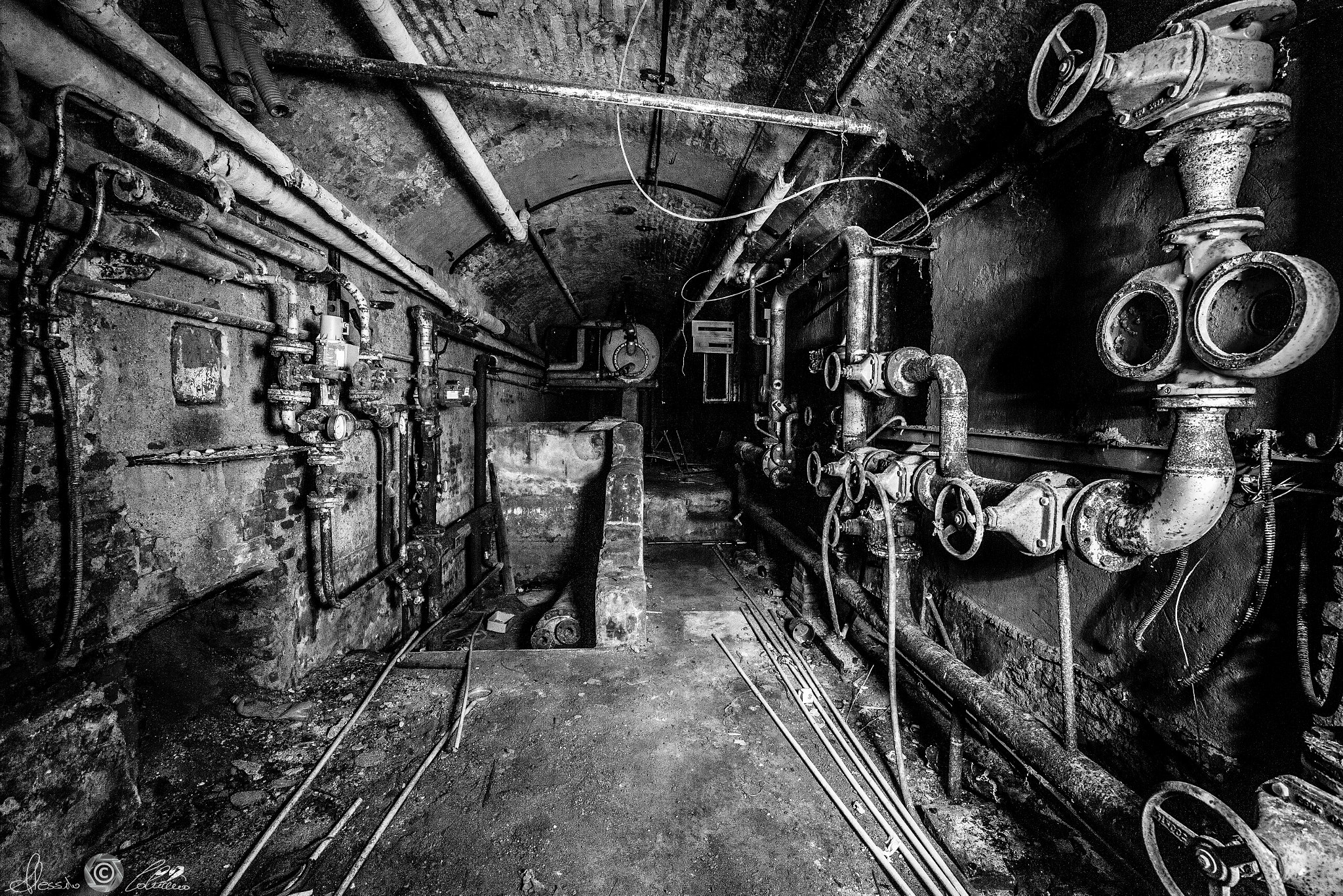 ZEISS Distagon T* 15mm F2.8 sample photo. Abandoned underground photography